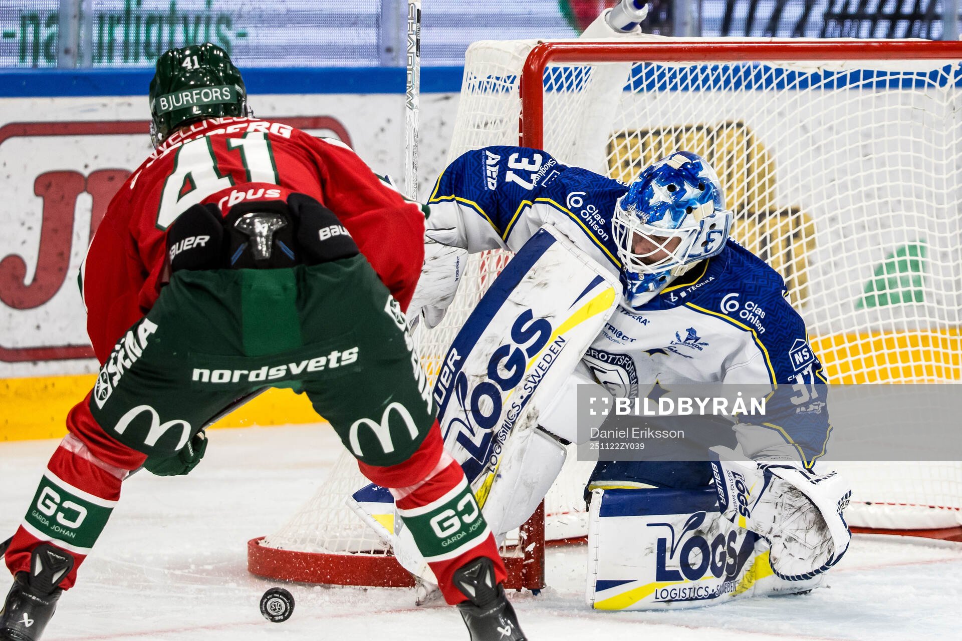 Leksands målvakt Jakob Hellsten