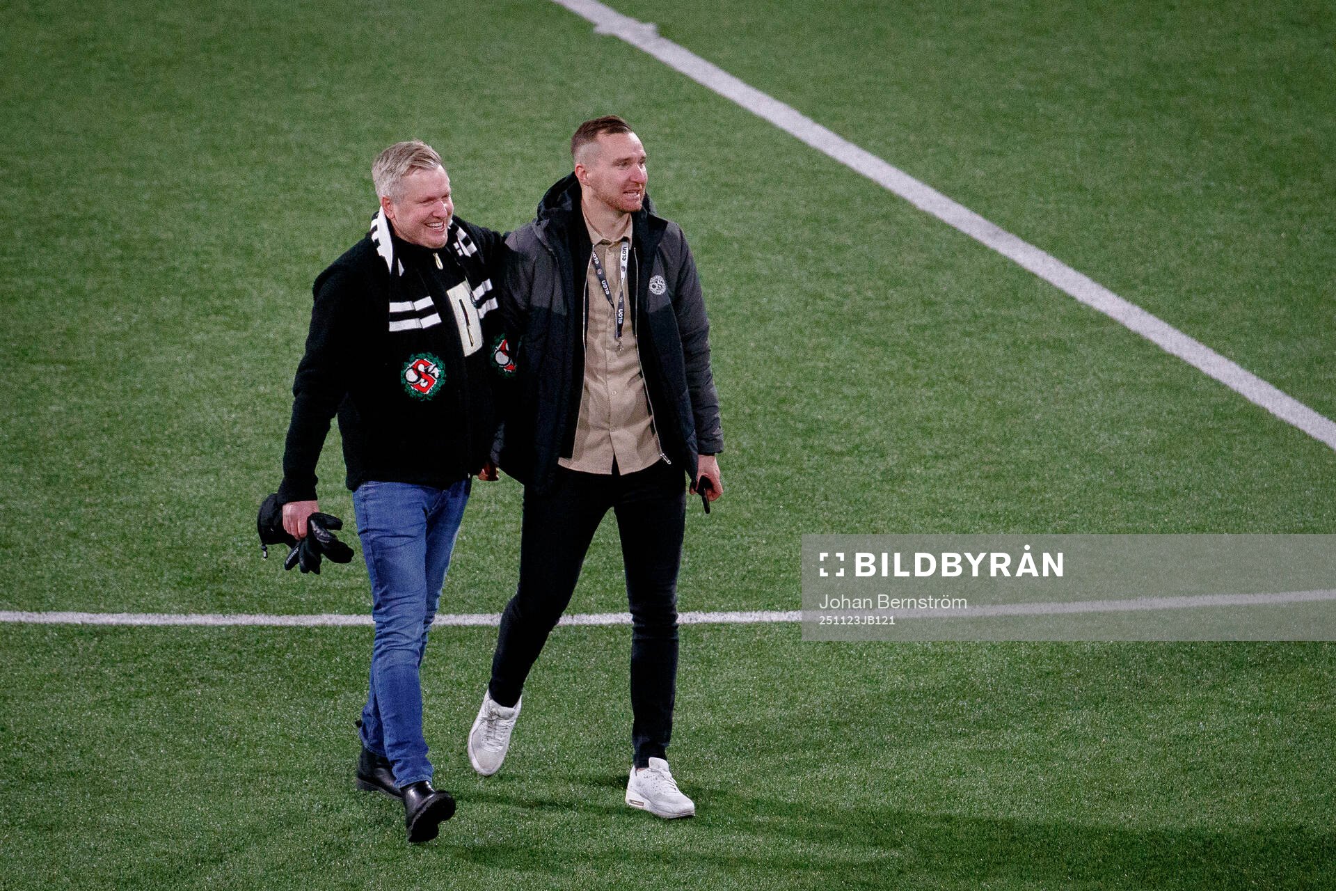 Örebros VD Jonas Lindegren och sportchef Enes Ahmetovic