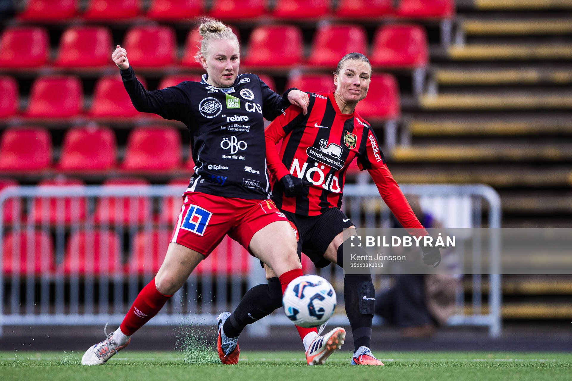KIF Örebros Veera Hellman och Brommapojkarnas Louise