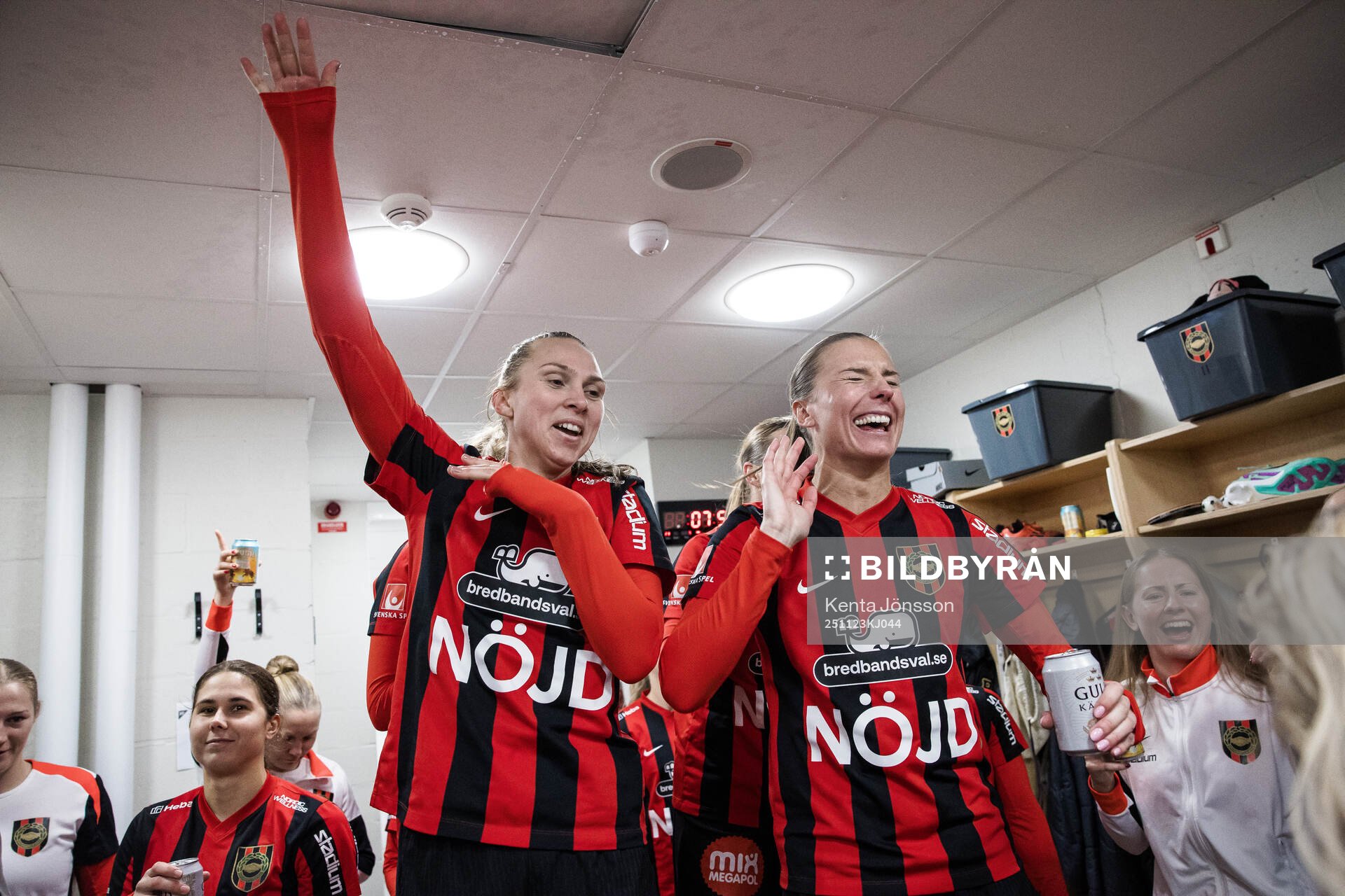 Brommapojkarnas Frida Thörnqvist och Louise Lillbäck
