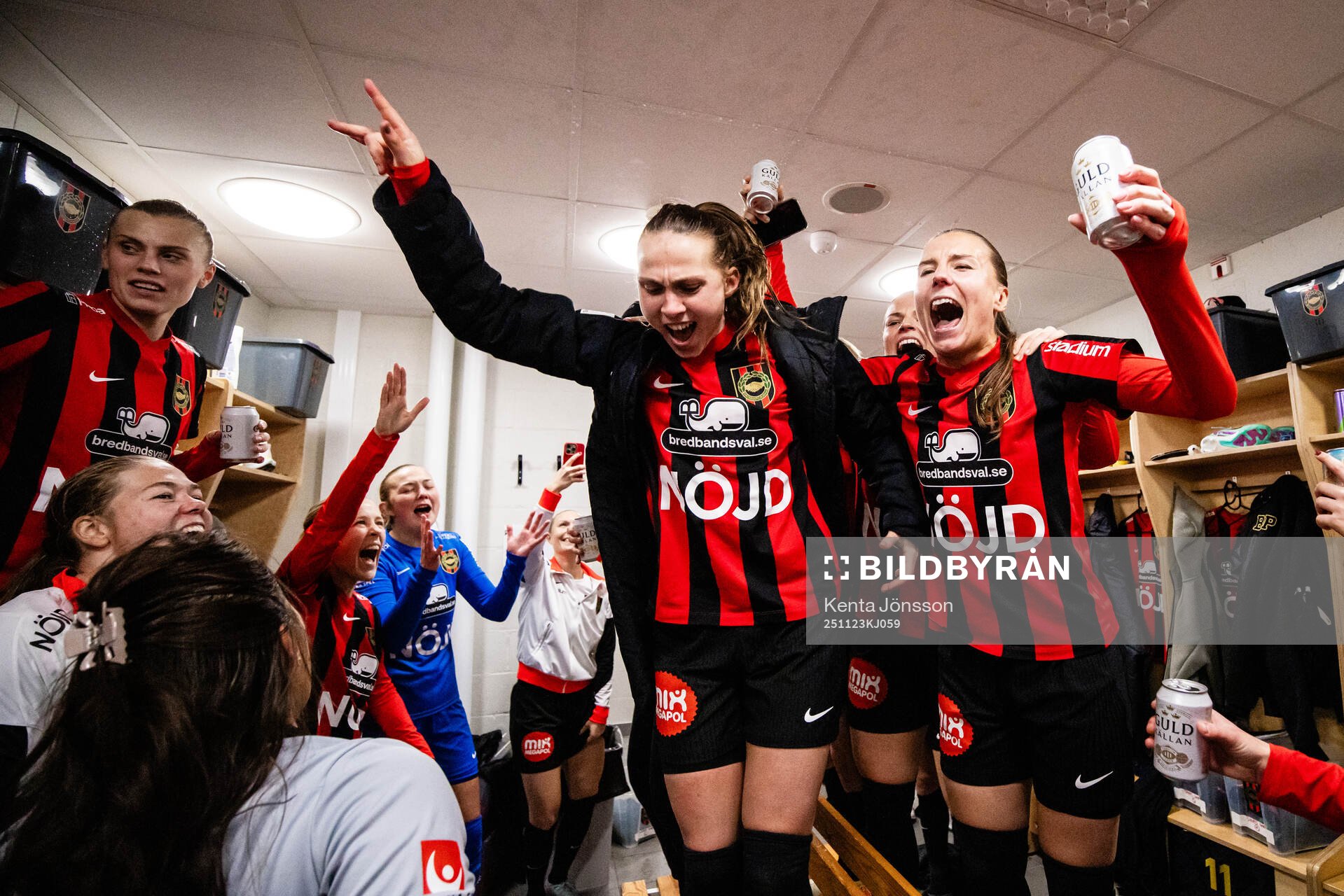 Brommapojkarnas Frida Thörnqvist och Louise Lillbäck