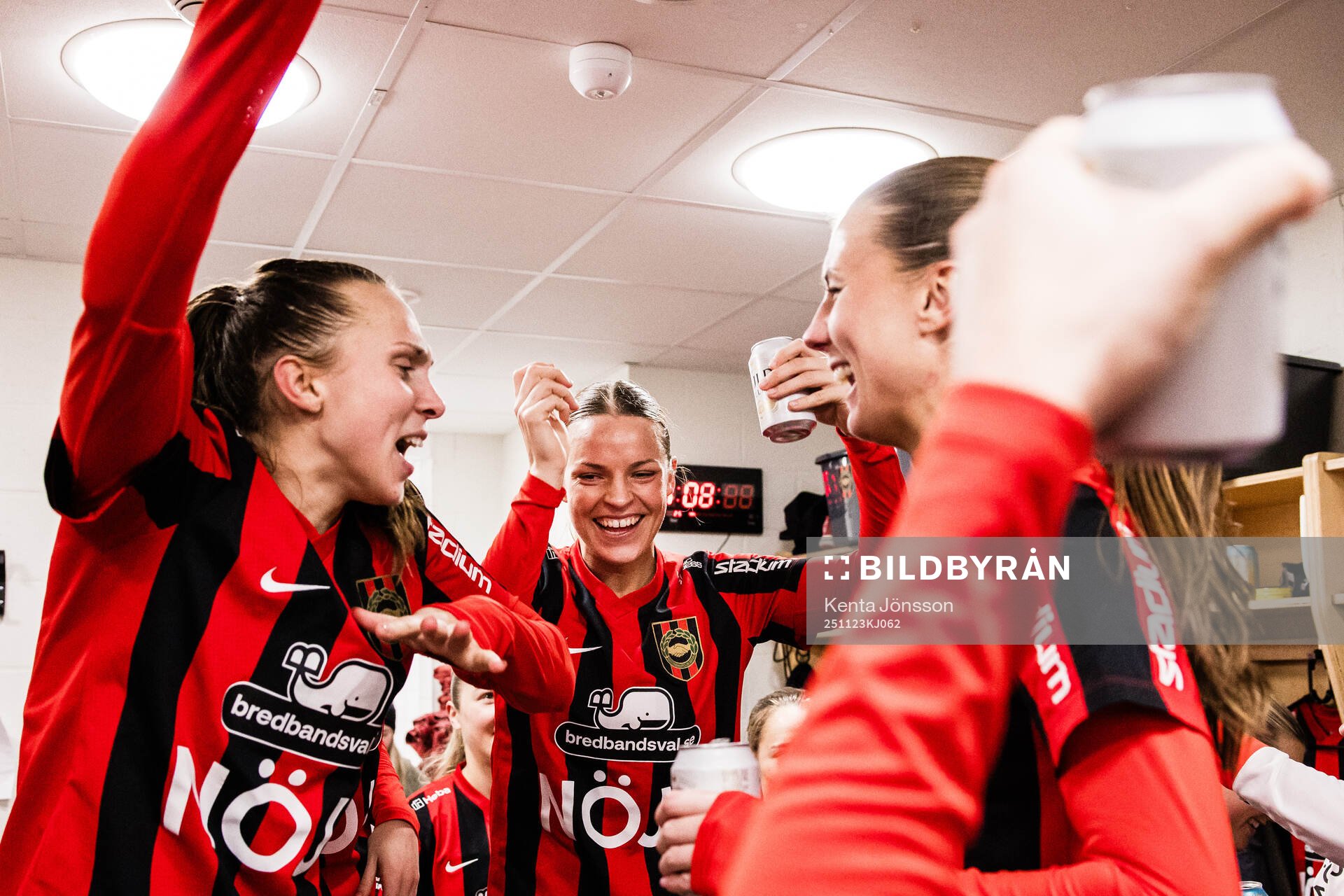 Brommapojkarnas Frida Thörnqvist, Isabelle Navrén och