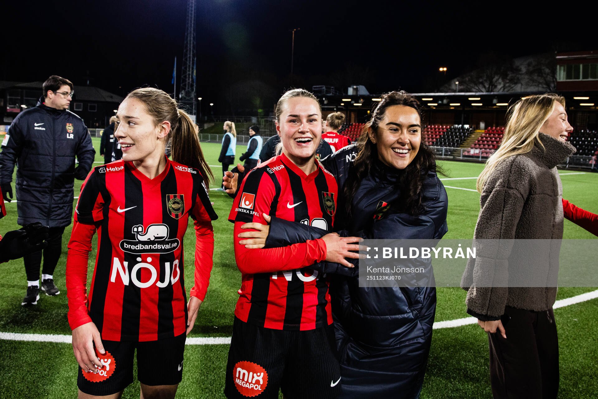 Brommapojkarnas Augusta Priks, Johanna Svedberg och