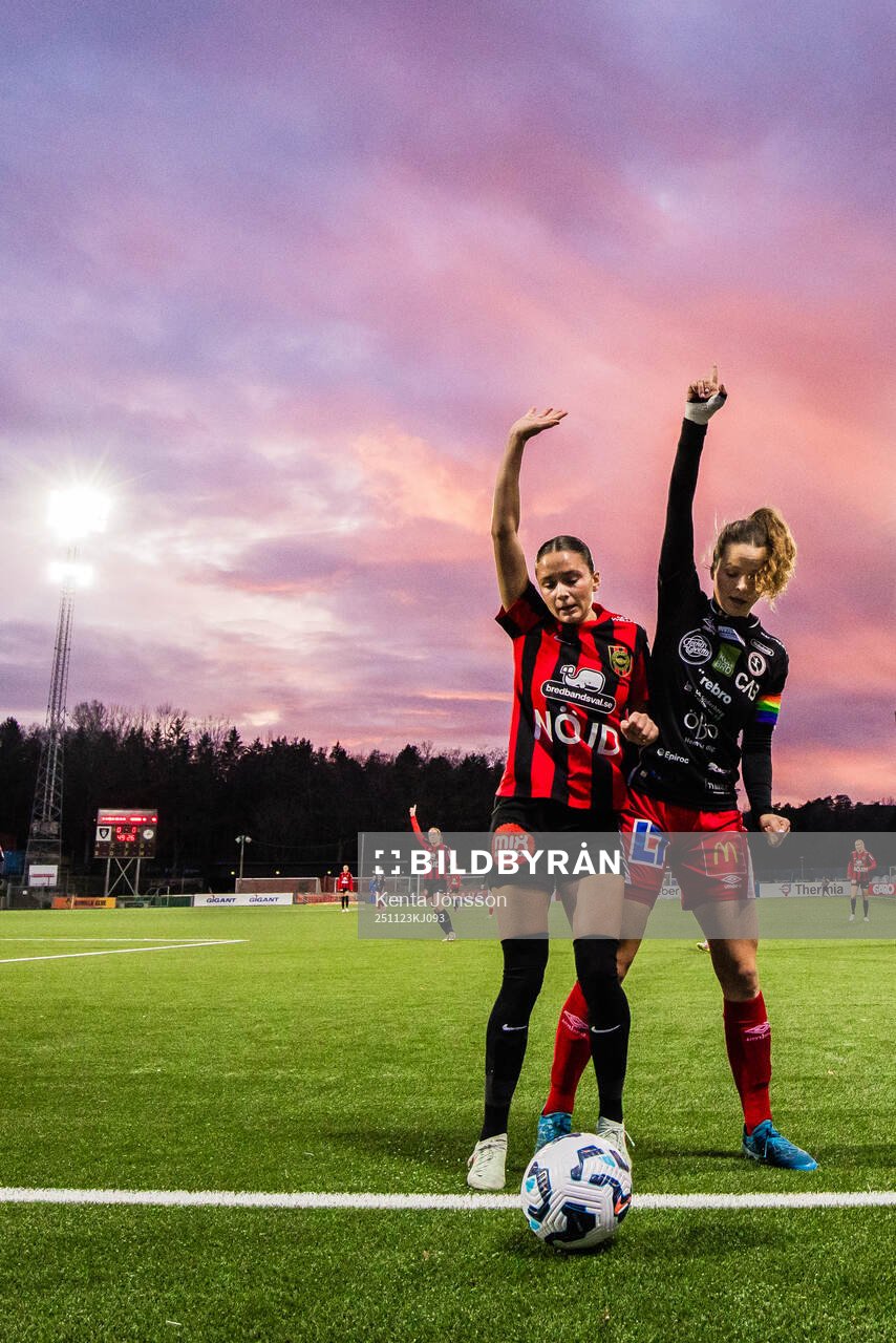 Brommapojkarnas Vera Blom och KIF Örebros KIF Örebros