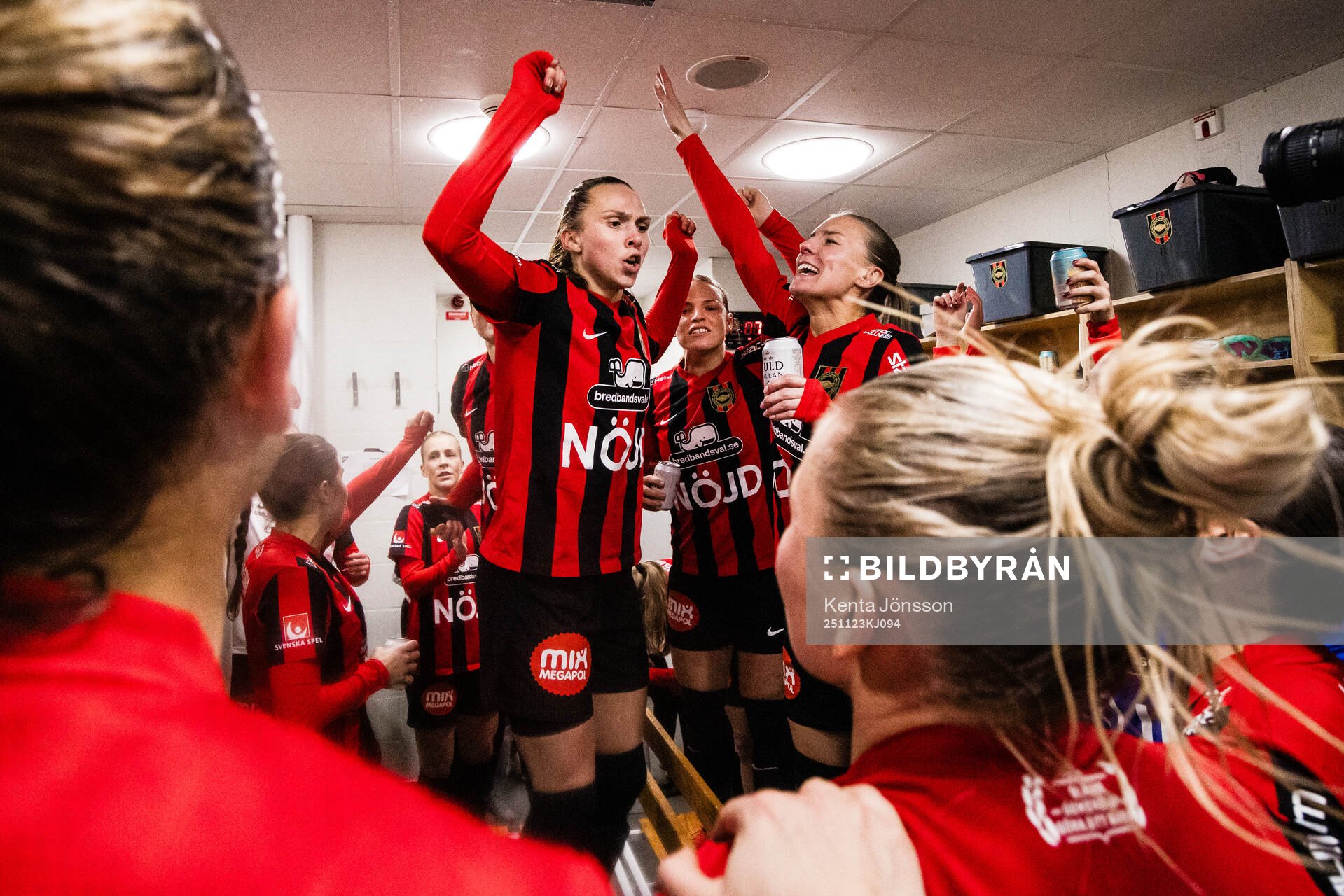 Brommapojkarnas Frida Thörnqvist och Louise Lillbäck