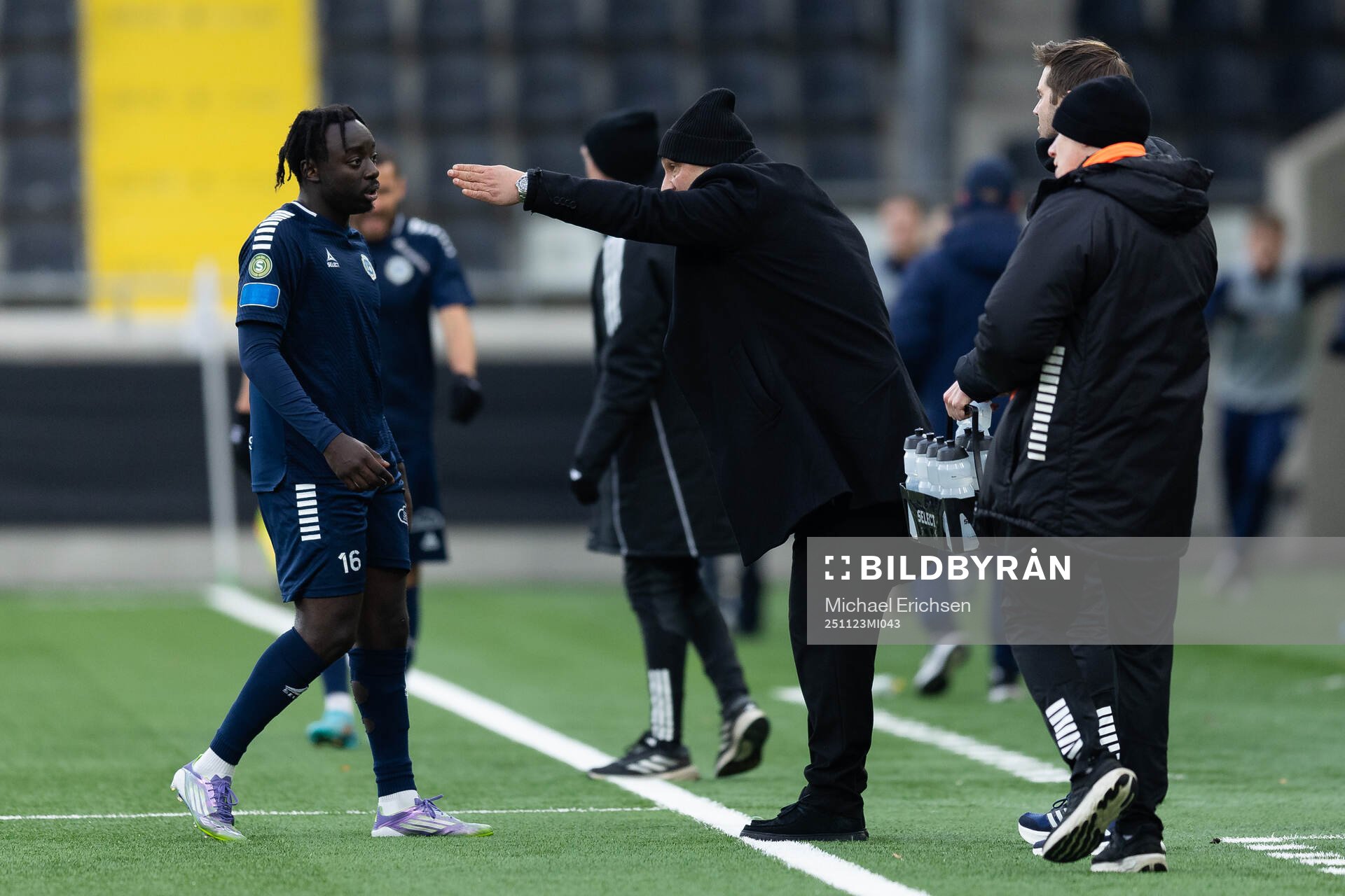 Utsiktens Kalipha Jawla och tränare Bosko Orovic