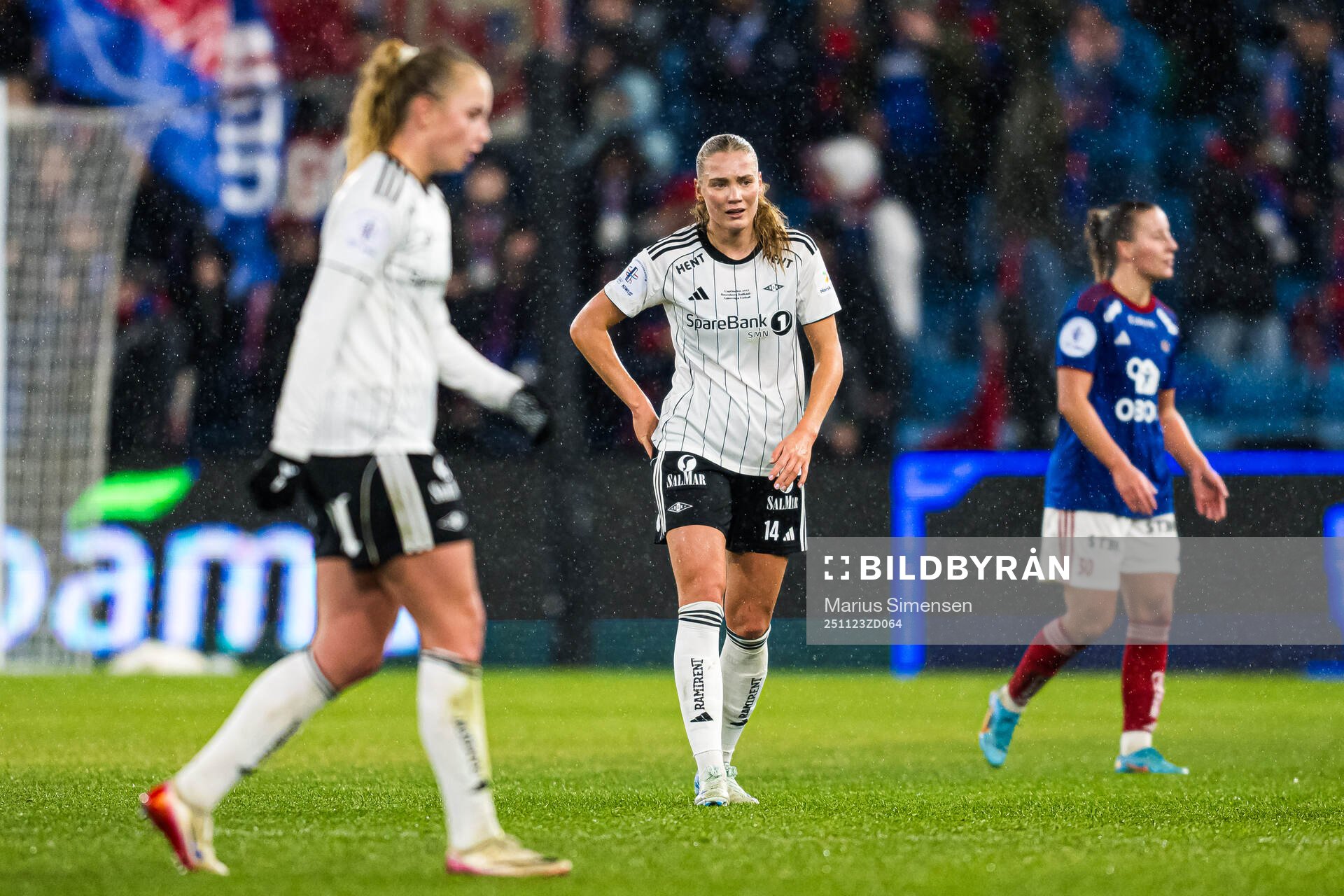 Oline Brekke Fuglem of Rosenborg looks dejected