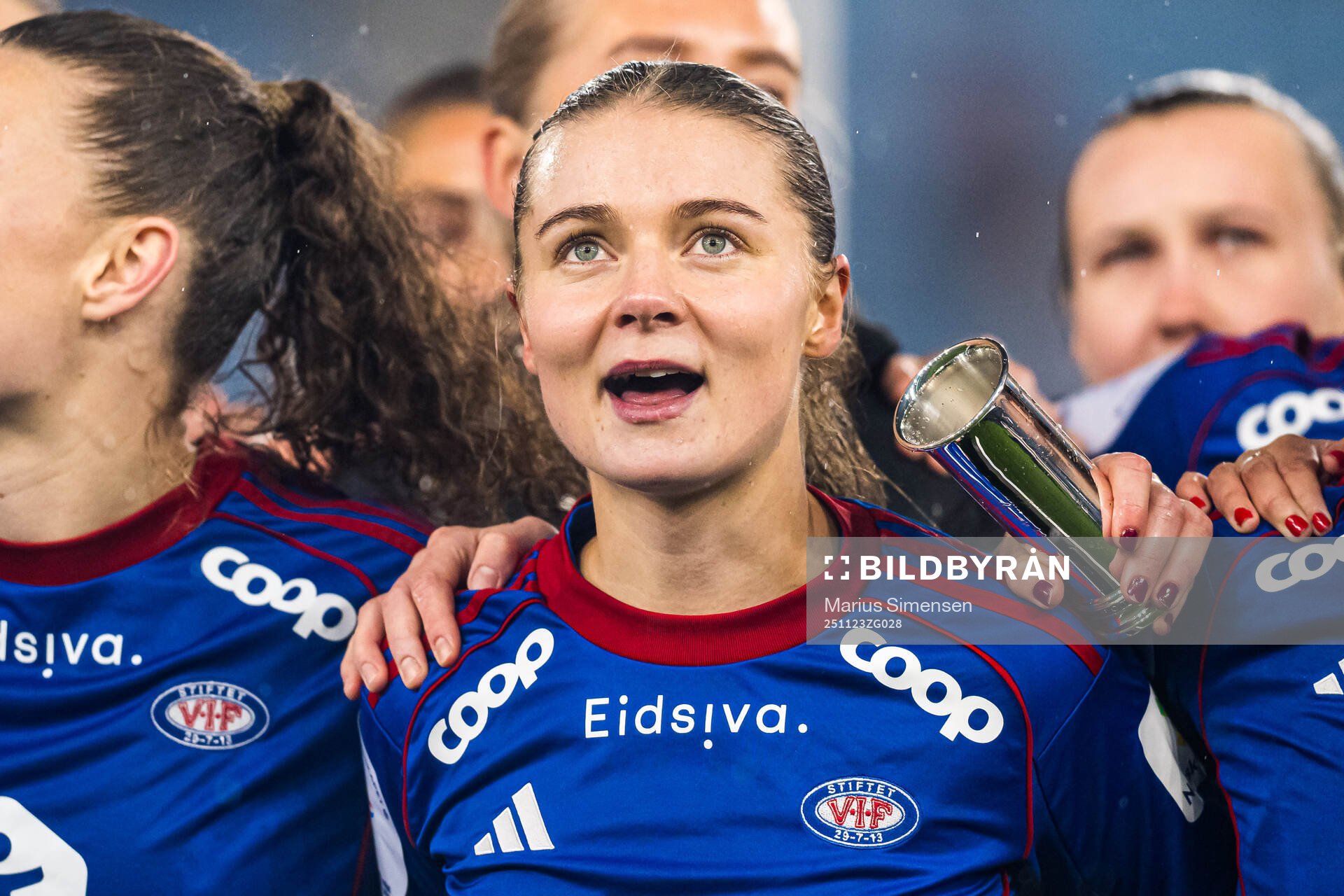 Eline Hegg of Vålerenga celebrates