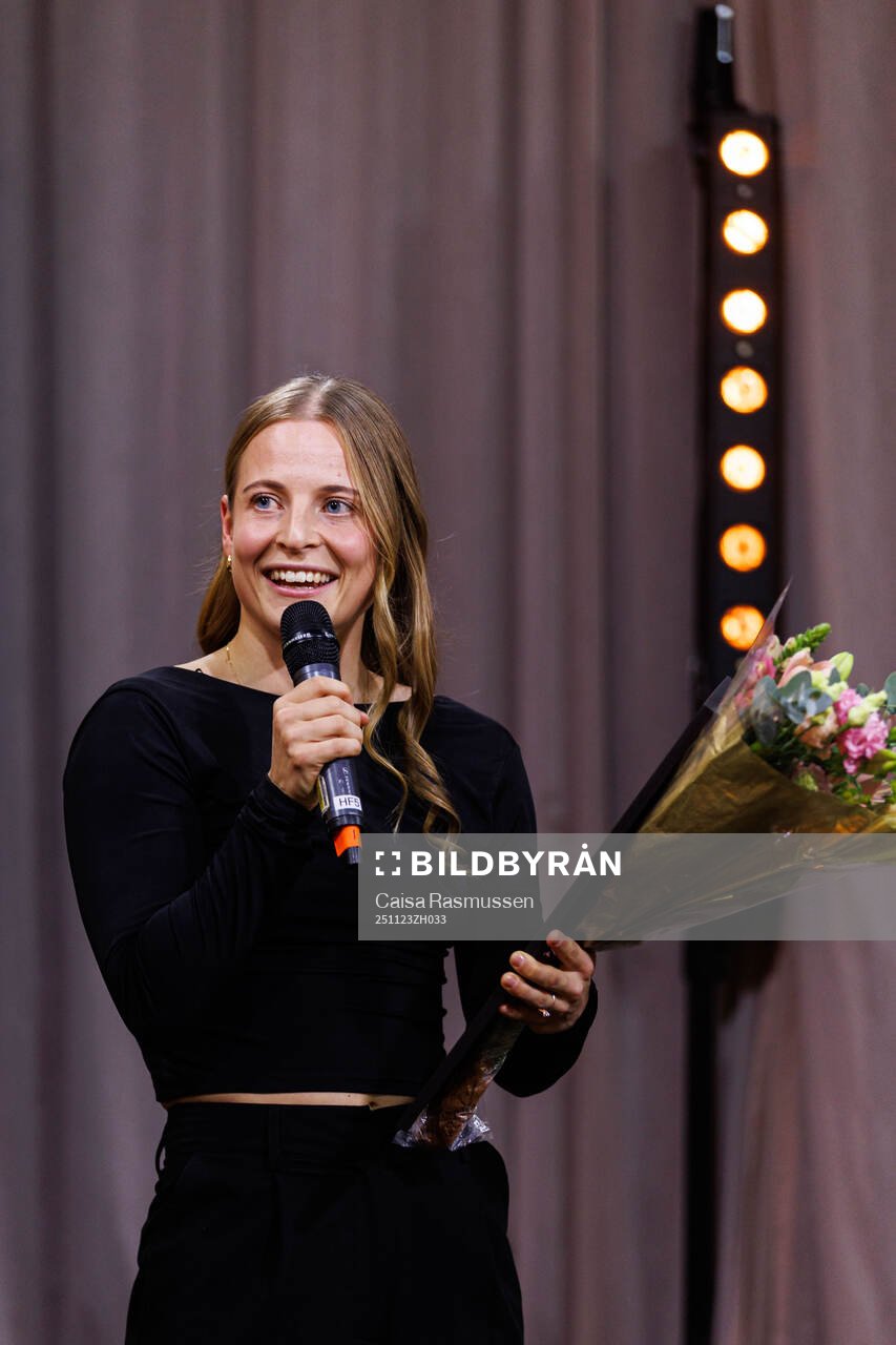 Anna Anvegård, BK Häcken tilldelas priset för årets