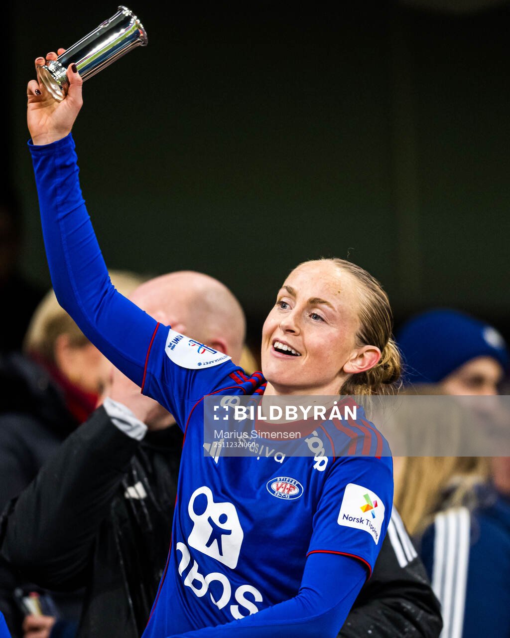 Michaela Kovacs of Vålerenga celebrates