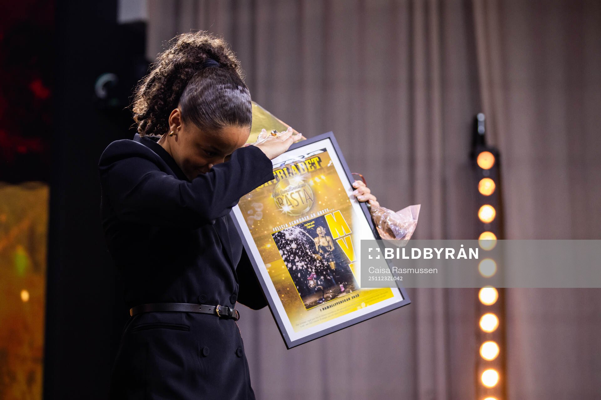 Felicia Schröder, Häcken, tilldelas priset för årets MVP