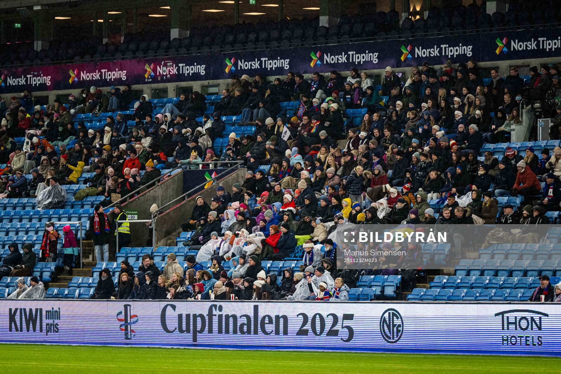 Spectators in the stands