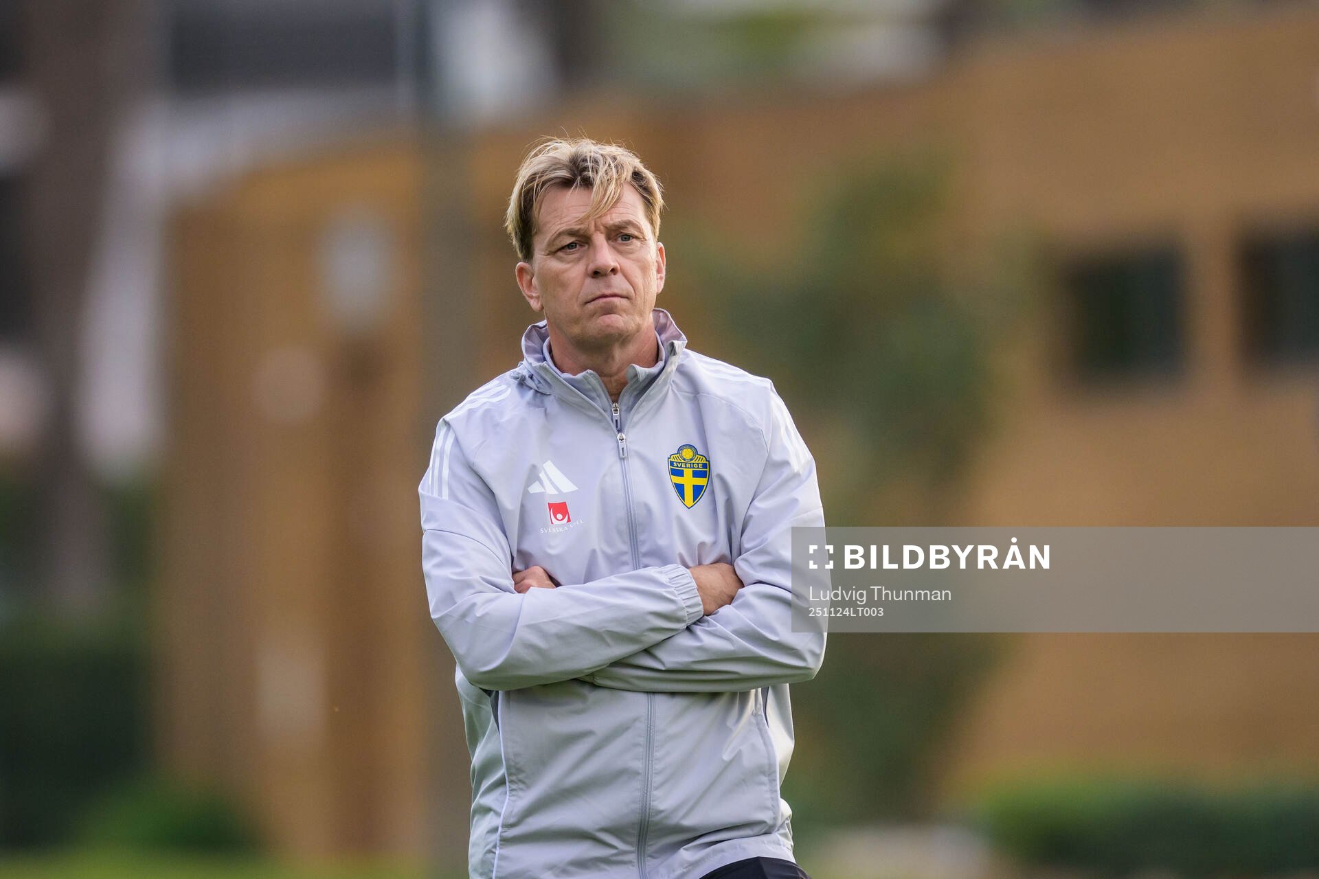 Head coach Tony Gustavsson of the women's national football