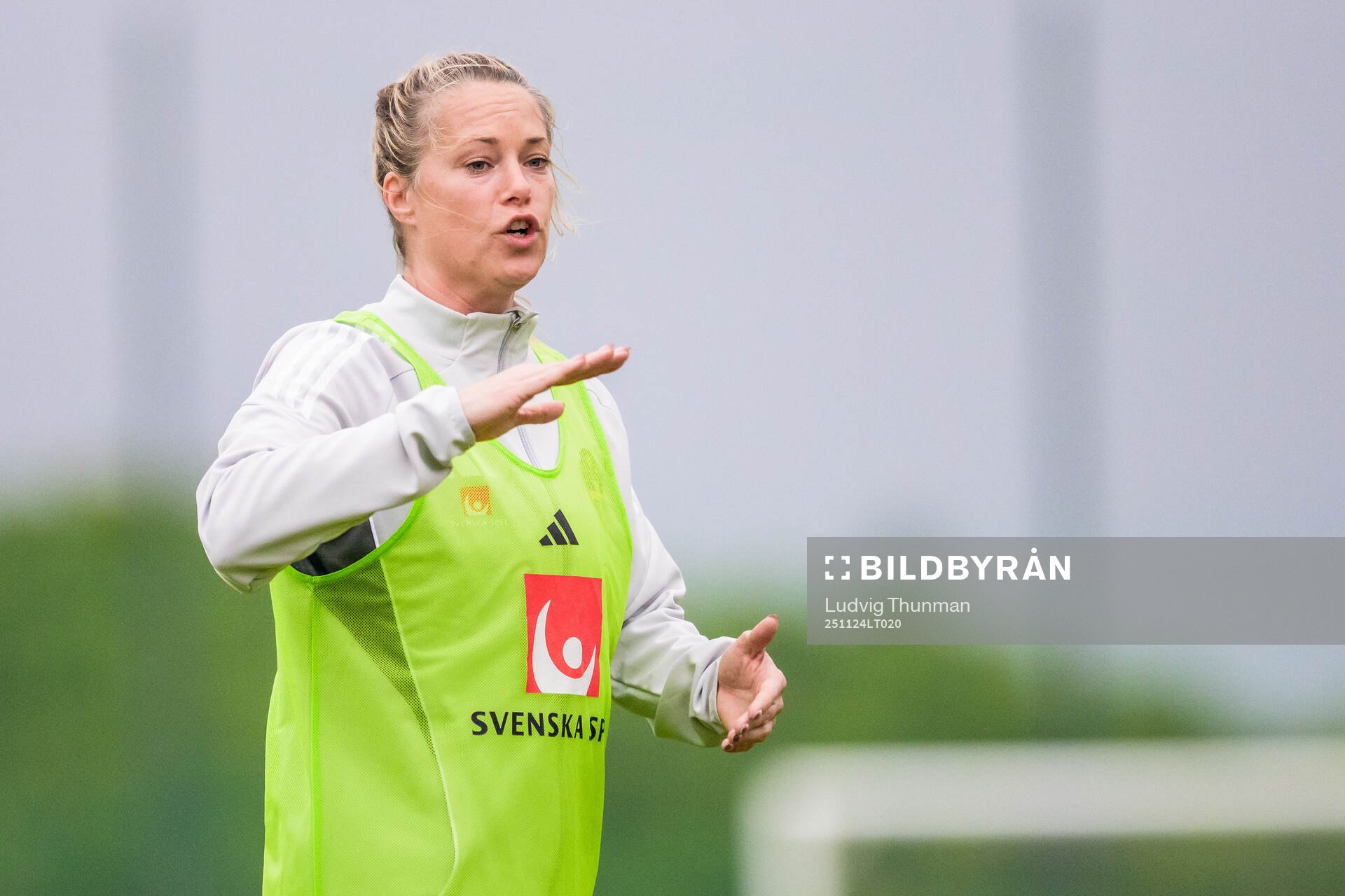 Assistant coach Johanna Almgren of the women's national