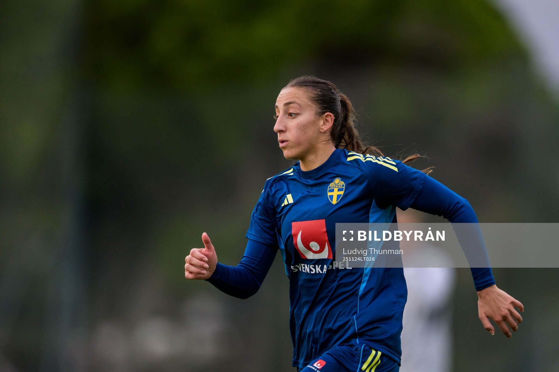 Rosa Kafaji of the women's national football team of Sweden