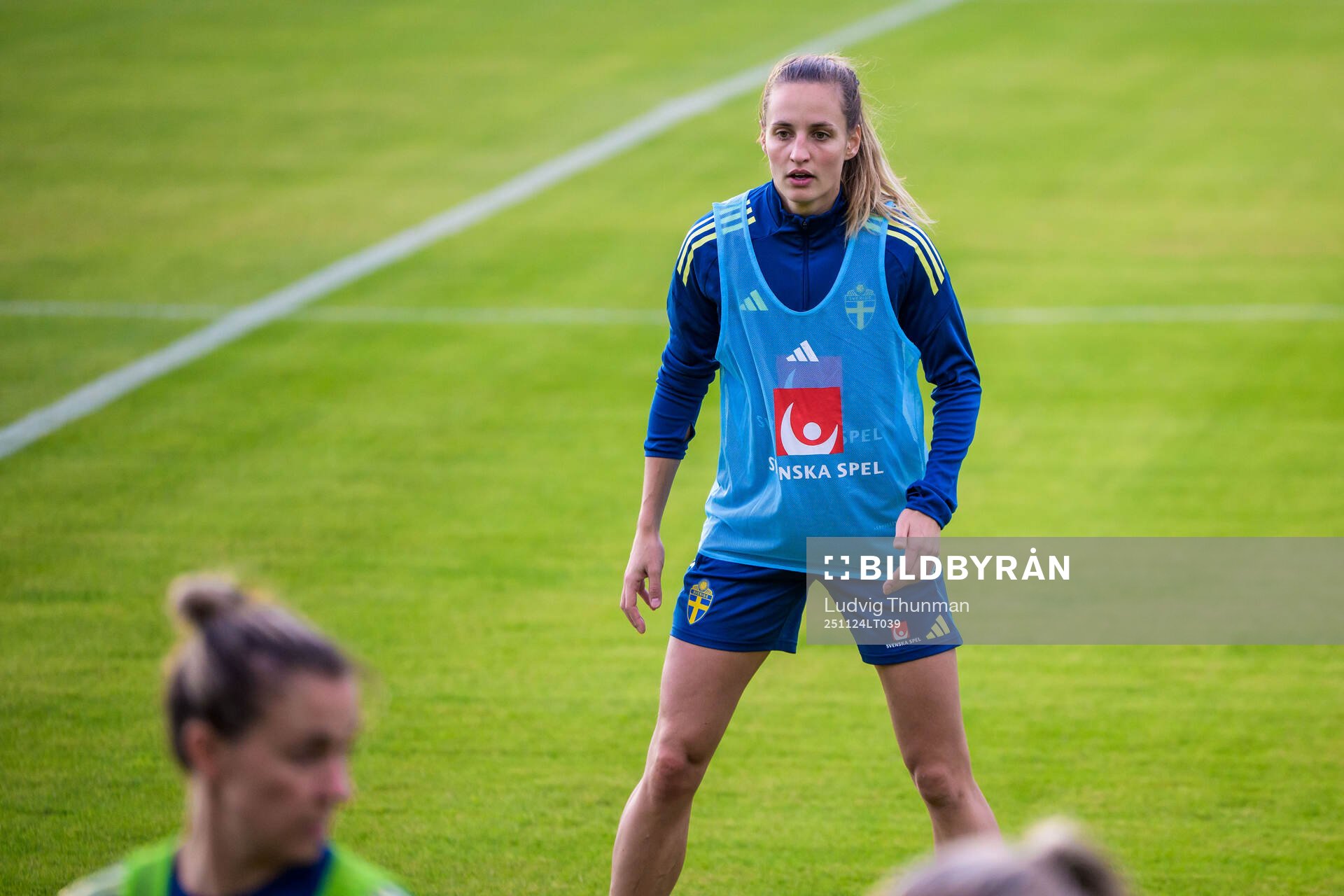 Nathalie Björn of the women's national football team of