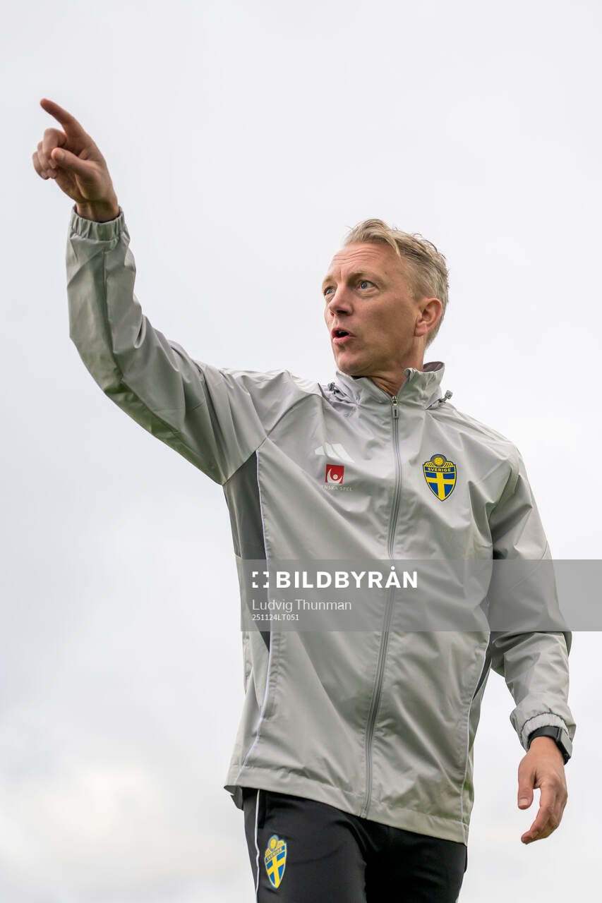 Assistant coach Niklas Egnell of the women's national