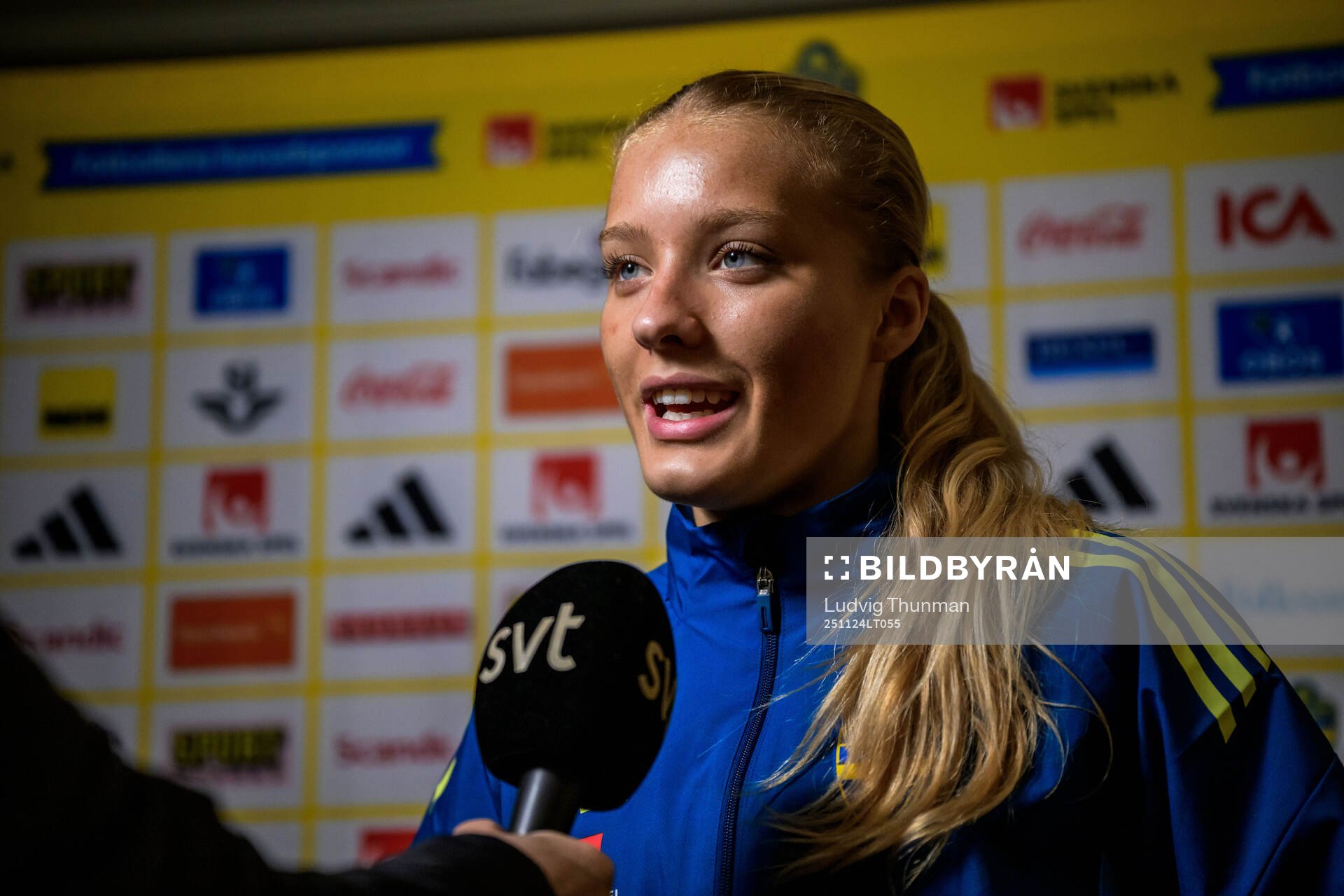 Smilla Holmberg of the women's national football team of