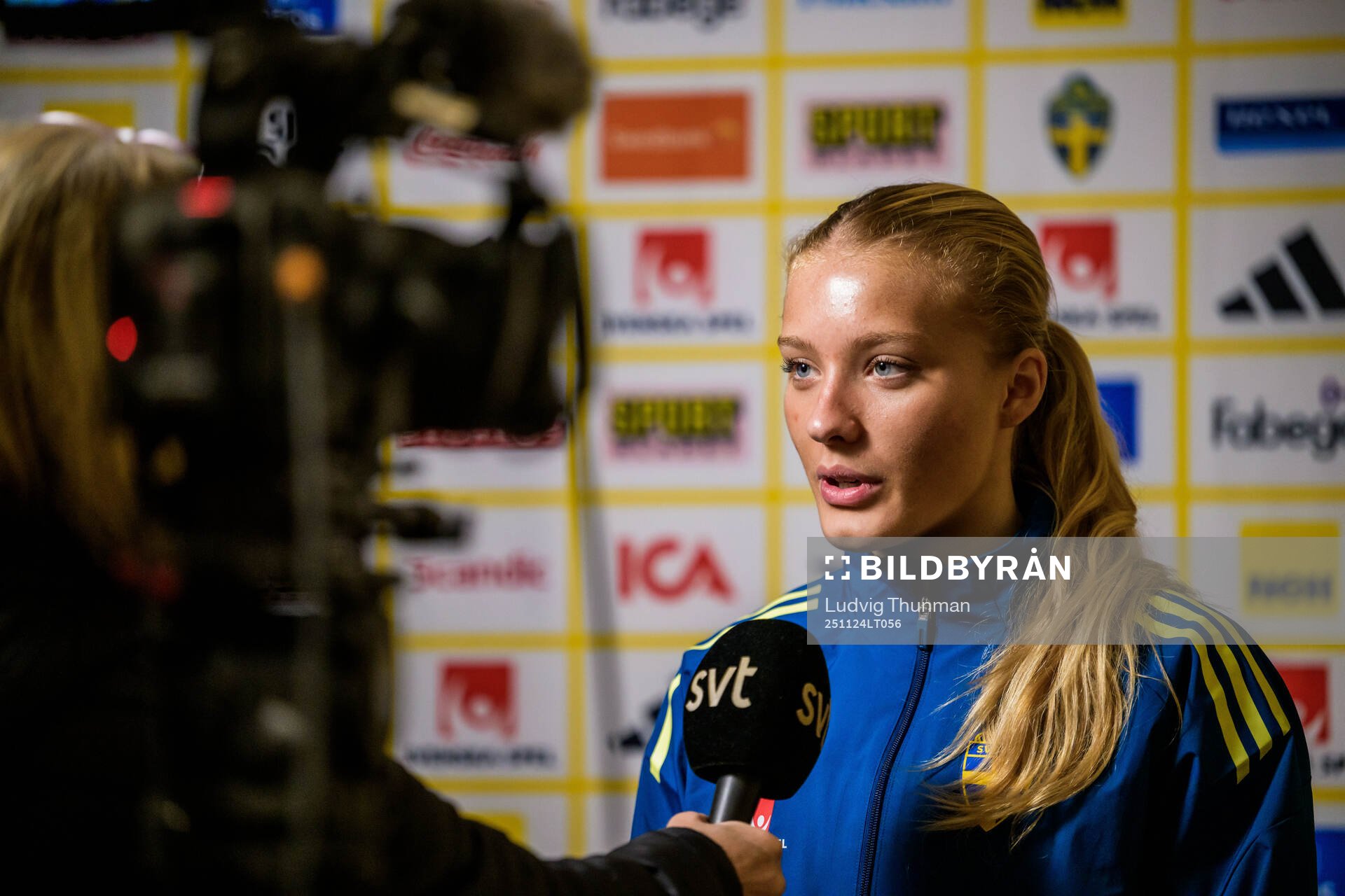 Smilla Holmberg of the women's national football team of