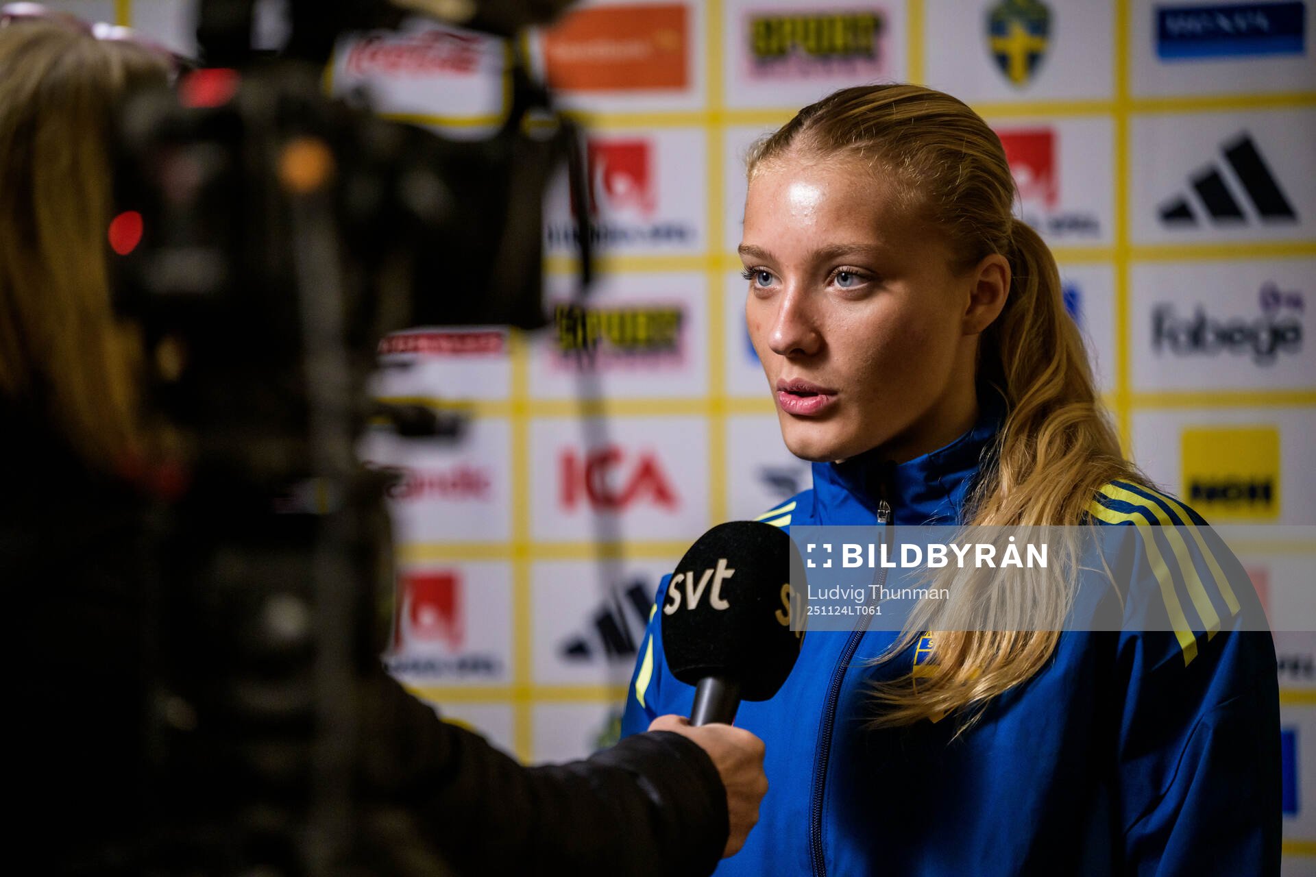 Smilla Holmberg of the women's national football team of