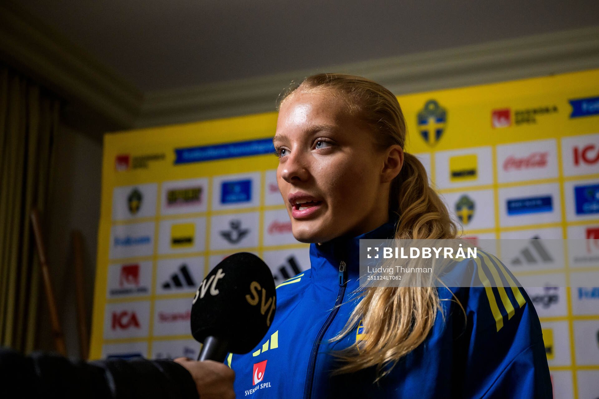 Smilla Holmberg of the women's national football team of