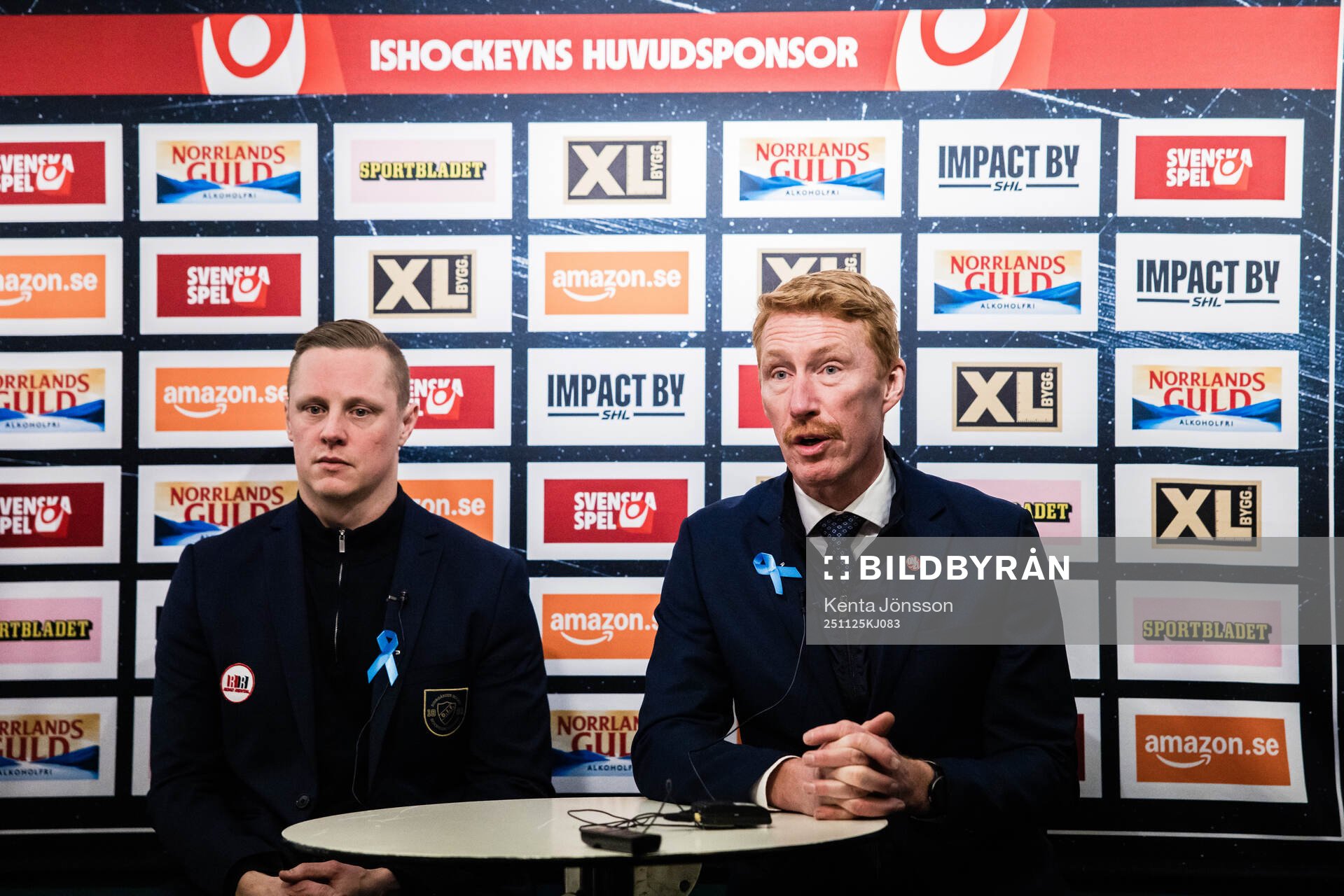 Djurgårdens tränare Robert Kimby och Färjestads tränare
