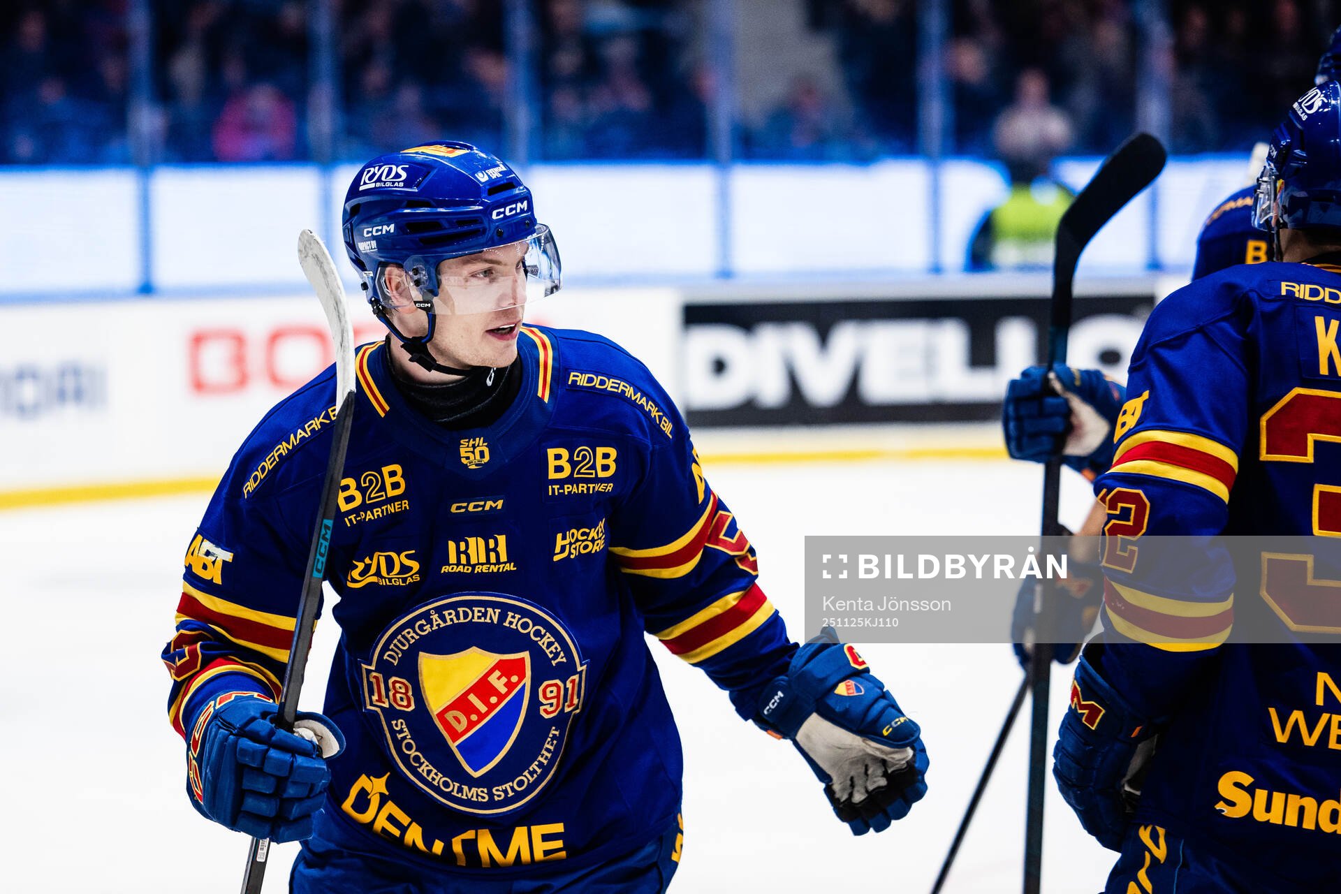 Djurgårdens David Blomgren jublar