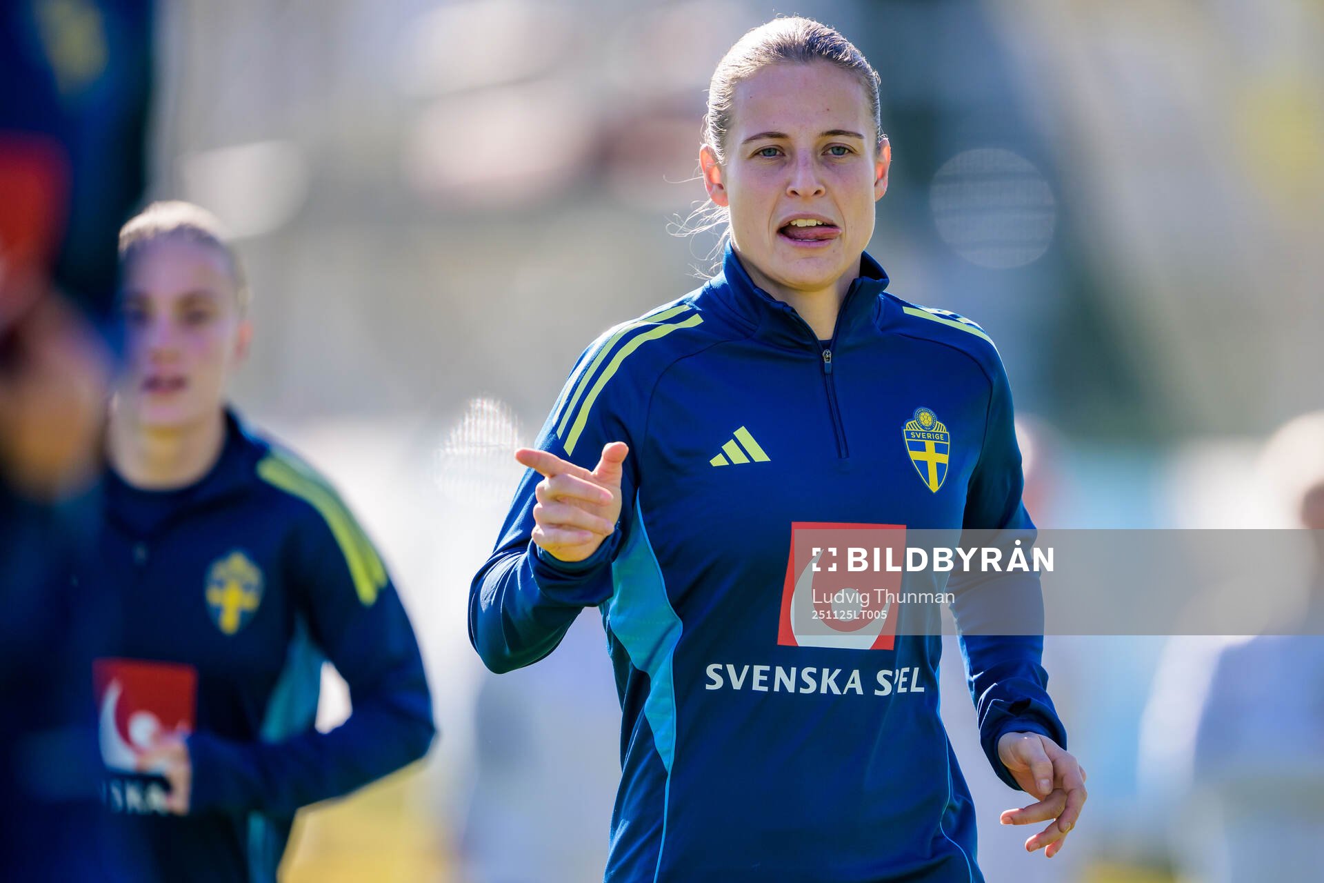 Anna Anvegård of the women's national football team of