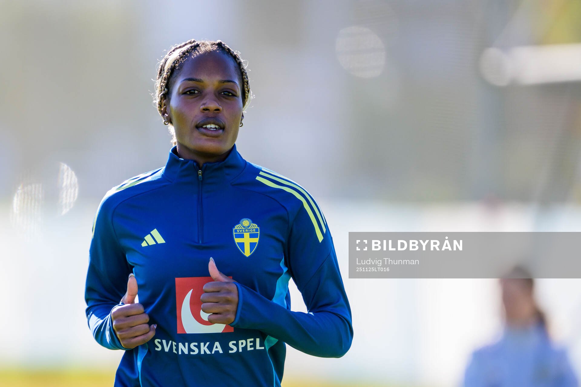 Evelyn Ijeh of the women's national football team of Sweden