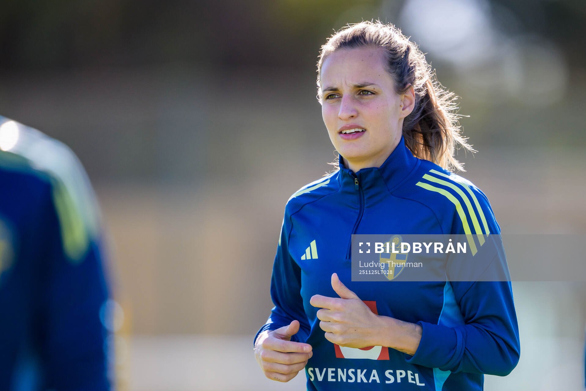 Nathalie Björn of the women's national football team of