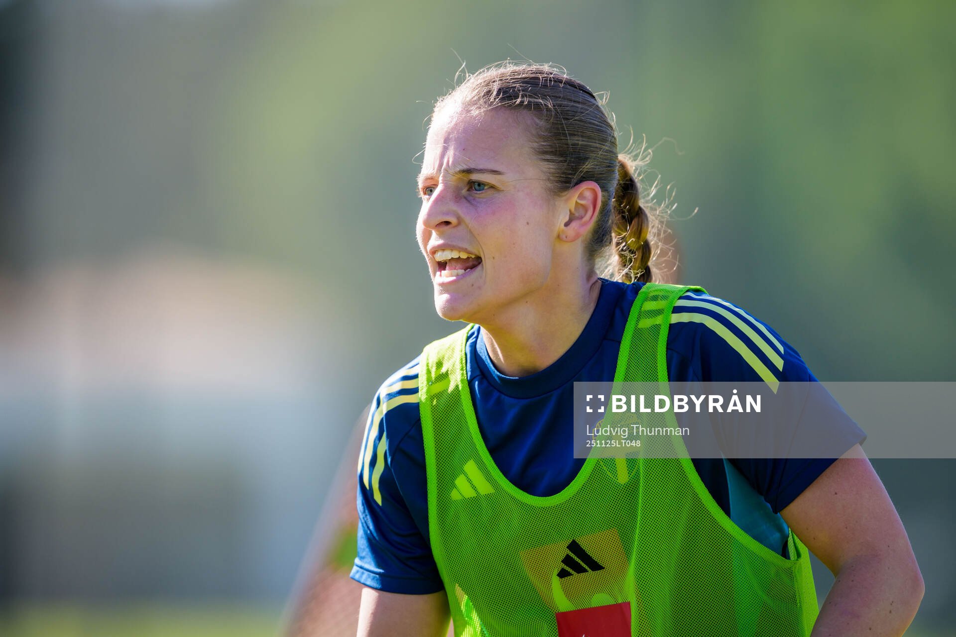 Anna Anvegård of the women's national football team of