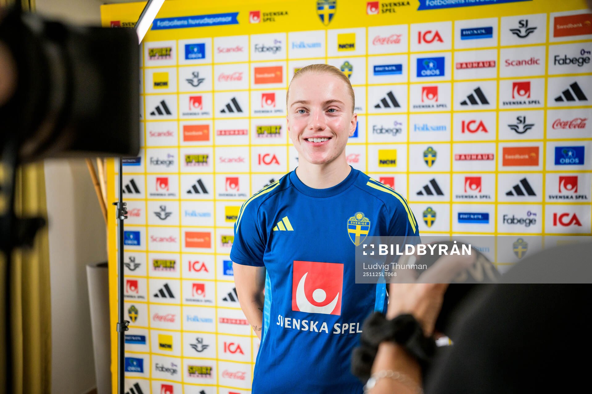 Anna Sandberg of the women's national football team of