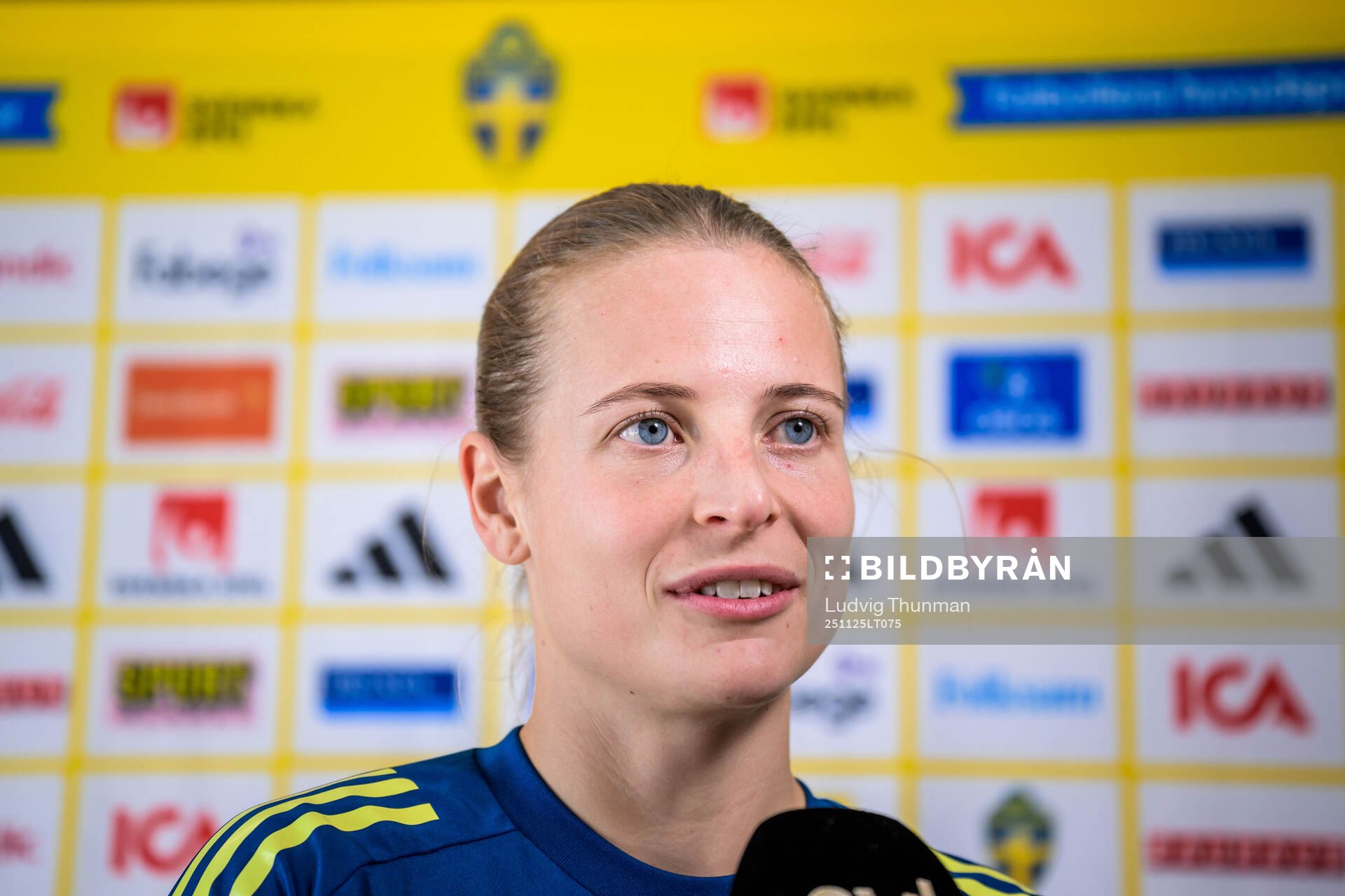 Anna Anvegård of the women's national football team of