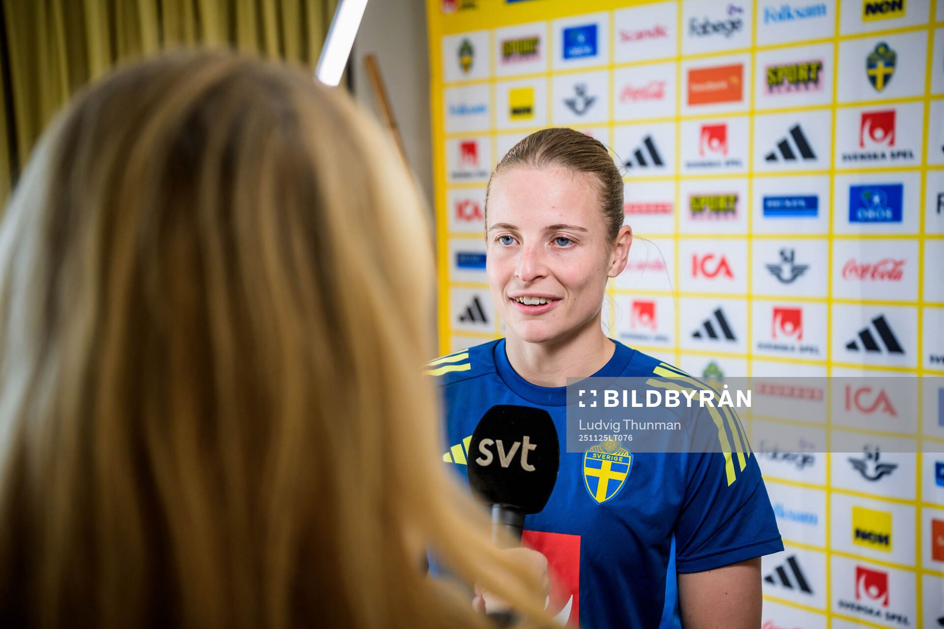 Anna Anvegård of the women's national football team of