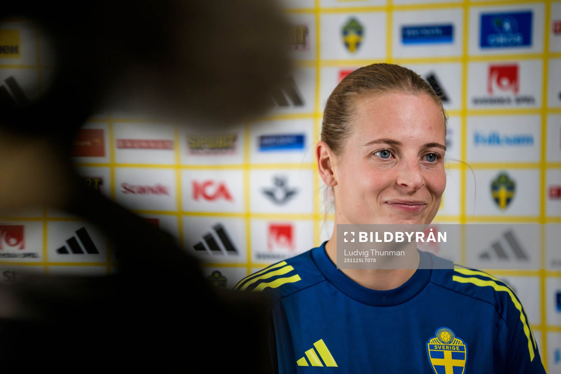 Anna Anvegård of the women's national football team of