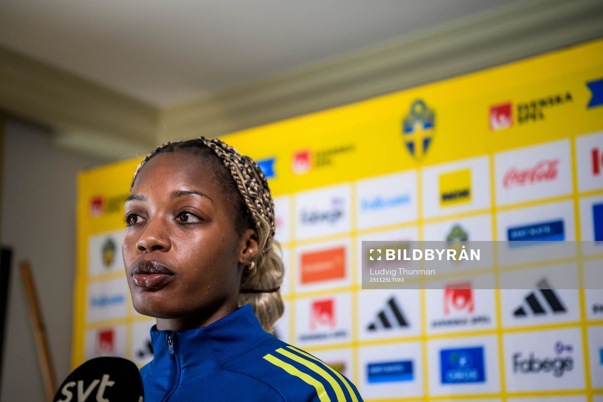 Evelyn Ijeh of the women's national football team of Sweden