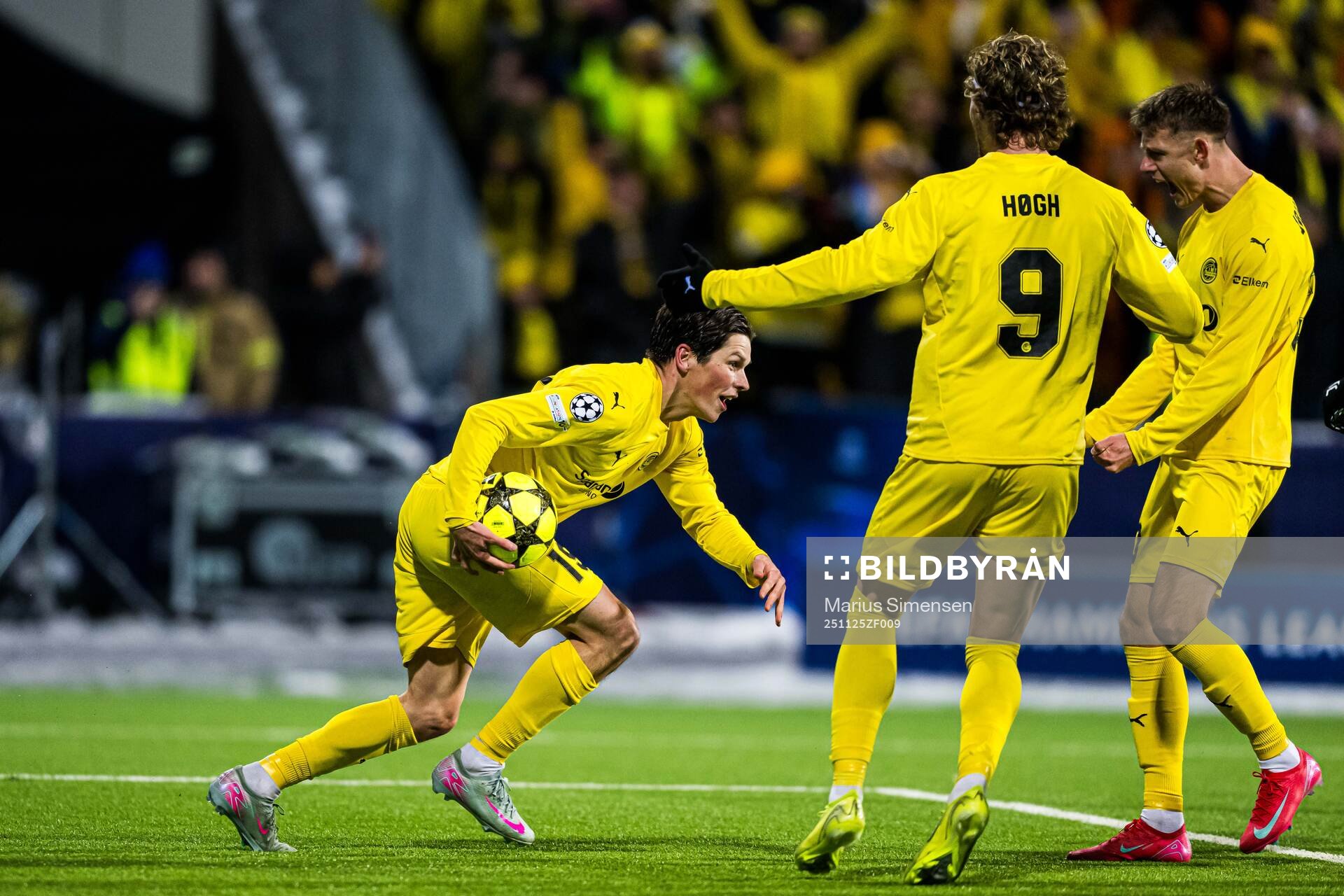 Sondre Brunstad Fet of Bodø/Glimt celebrates