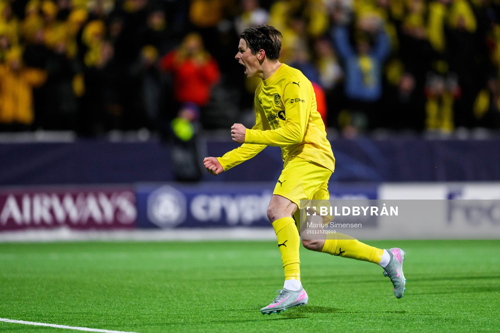 Sondre Brunstad Fet of Bodø/Glimt celebrates