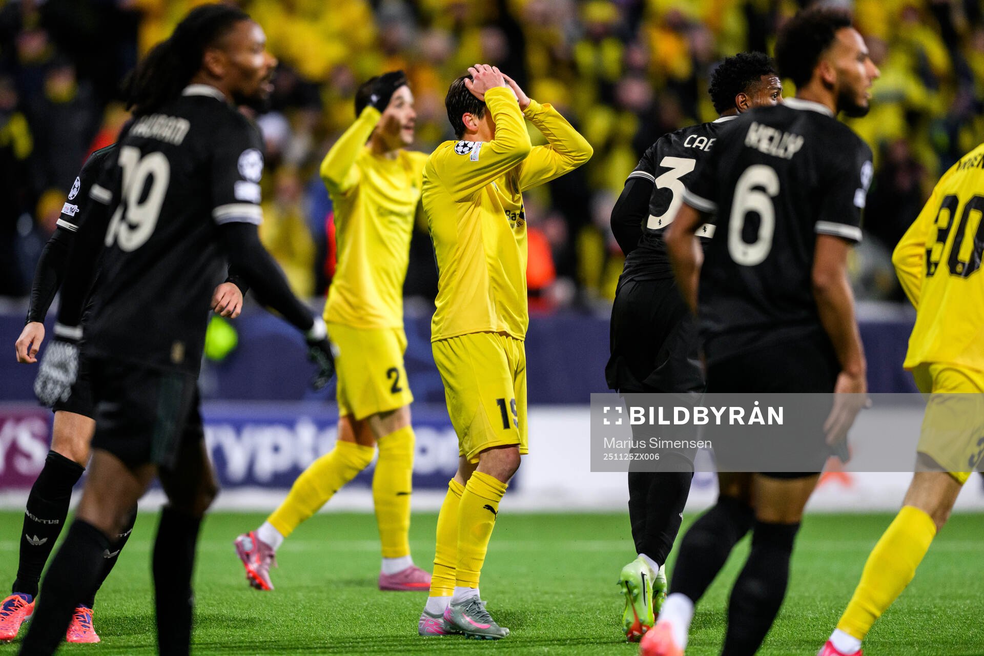 Sondre Brunstad Fet of Bodø/Glimt looks dejected