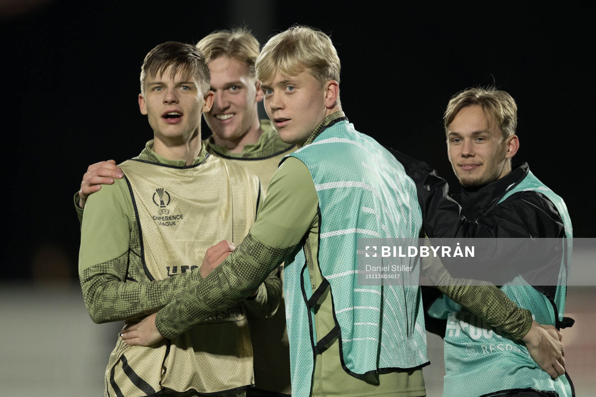 Adrian Svanbäck, Olle Samuelsson, Isak Brusberg and Pontus