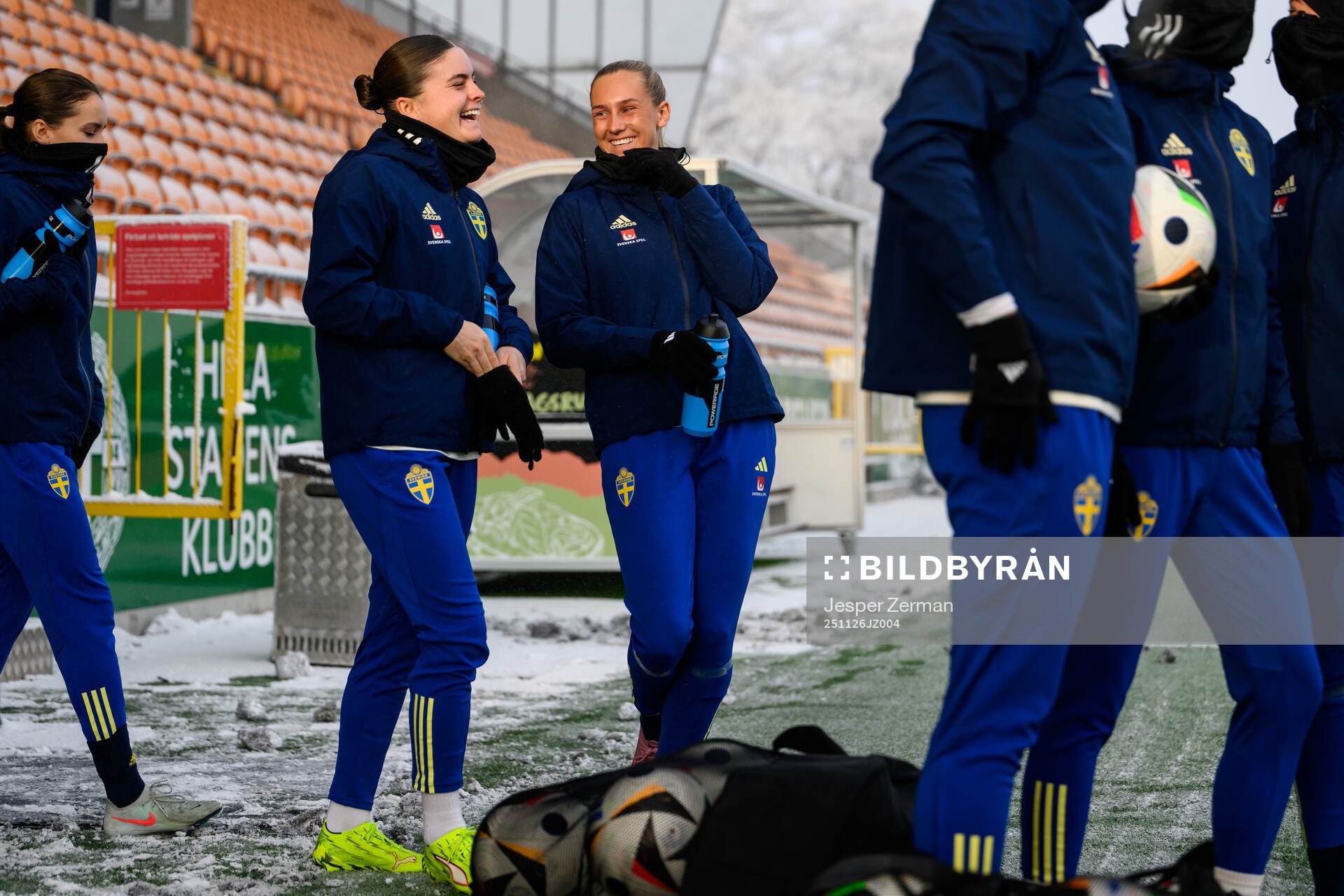 Hanna Wijk and Ellen Wangerheim of the Swedish women's