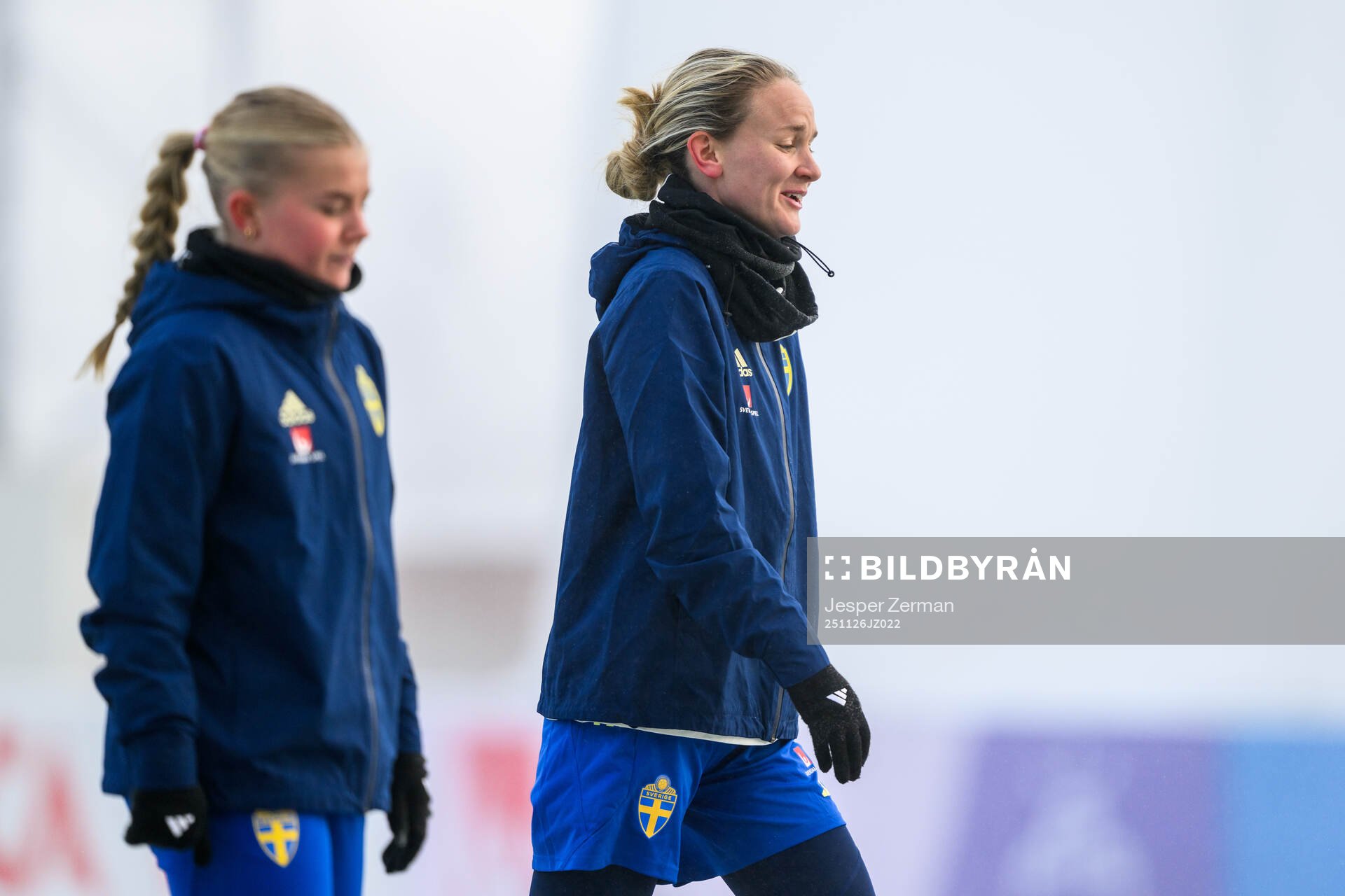 Matilda Nilden and Matilda Vinberg of the Swedish women's