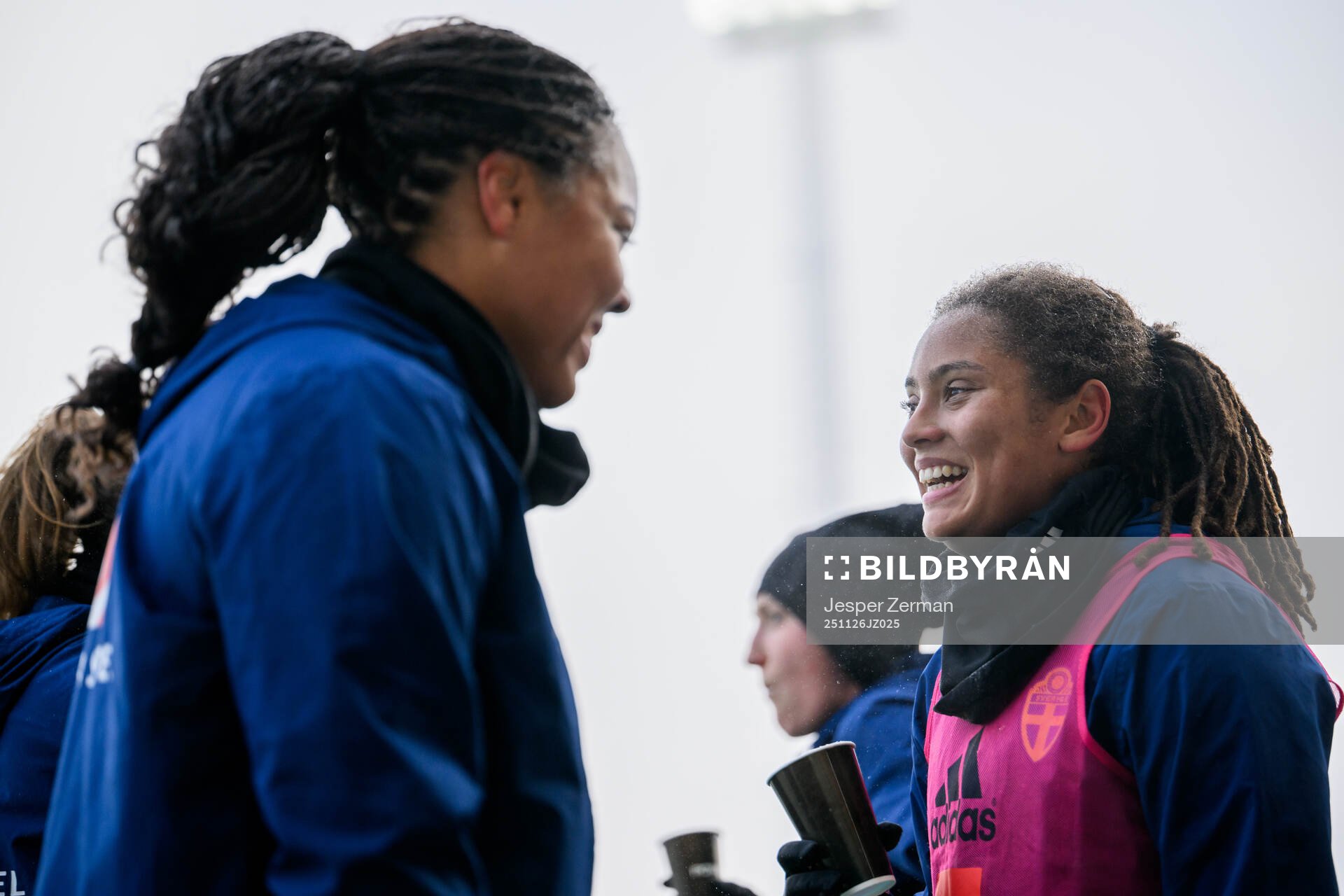 Goalkeeper Serina Iddrisu Backmark and Jo-Anne Agbor Tataw