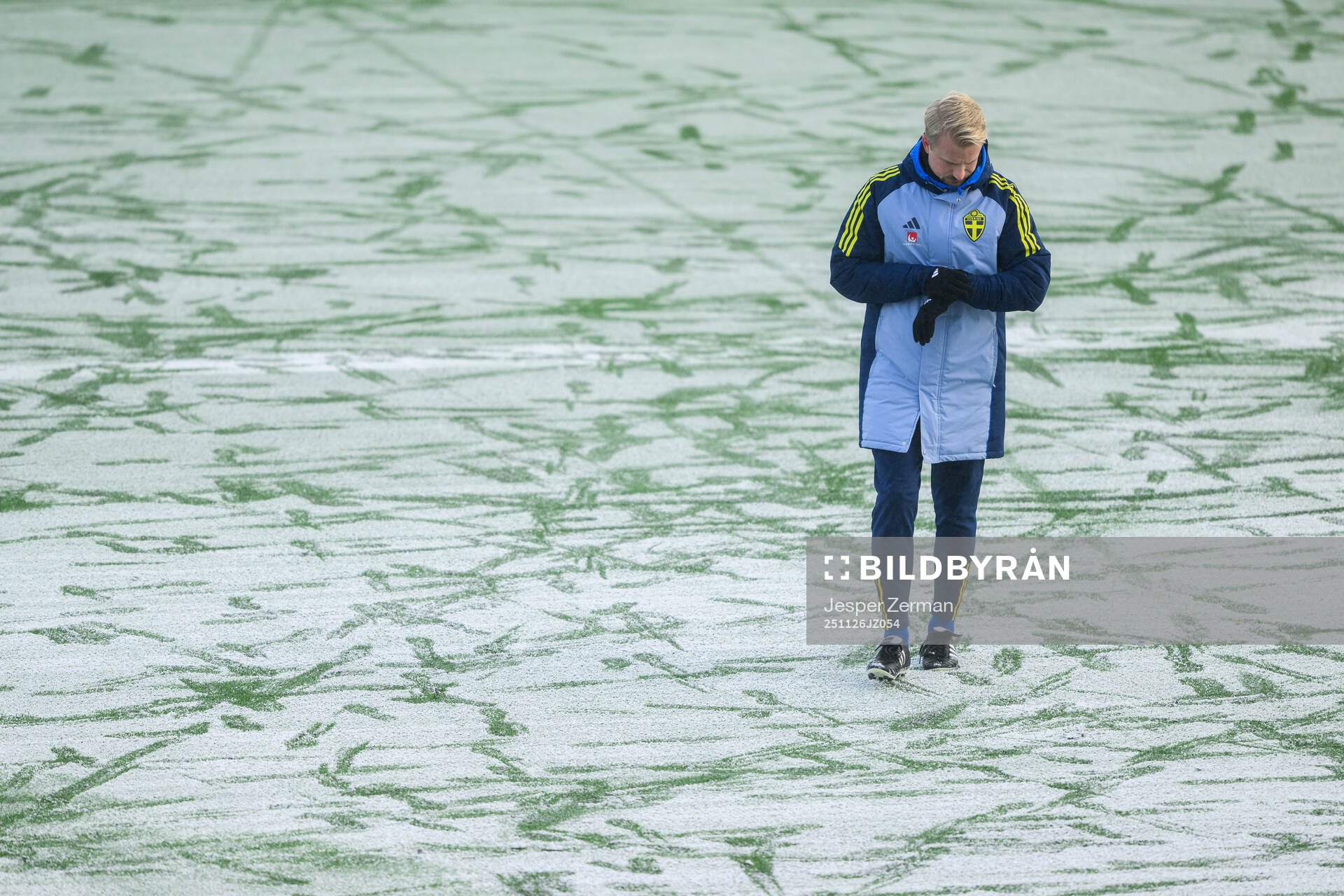 Head coach Pierre Fondin of the Swedish women's under-23