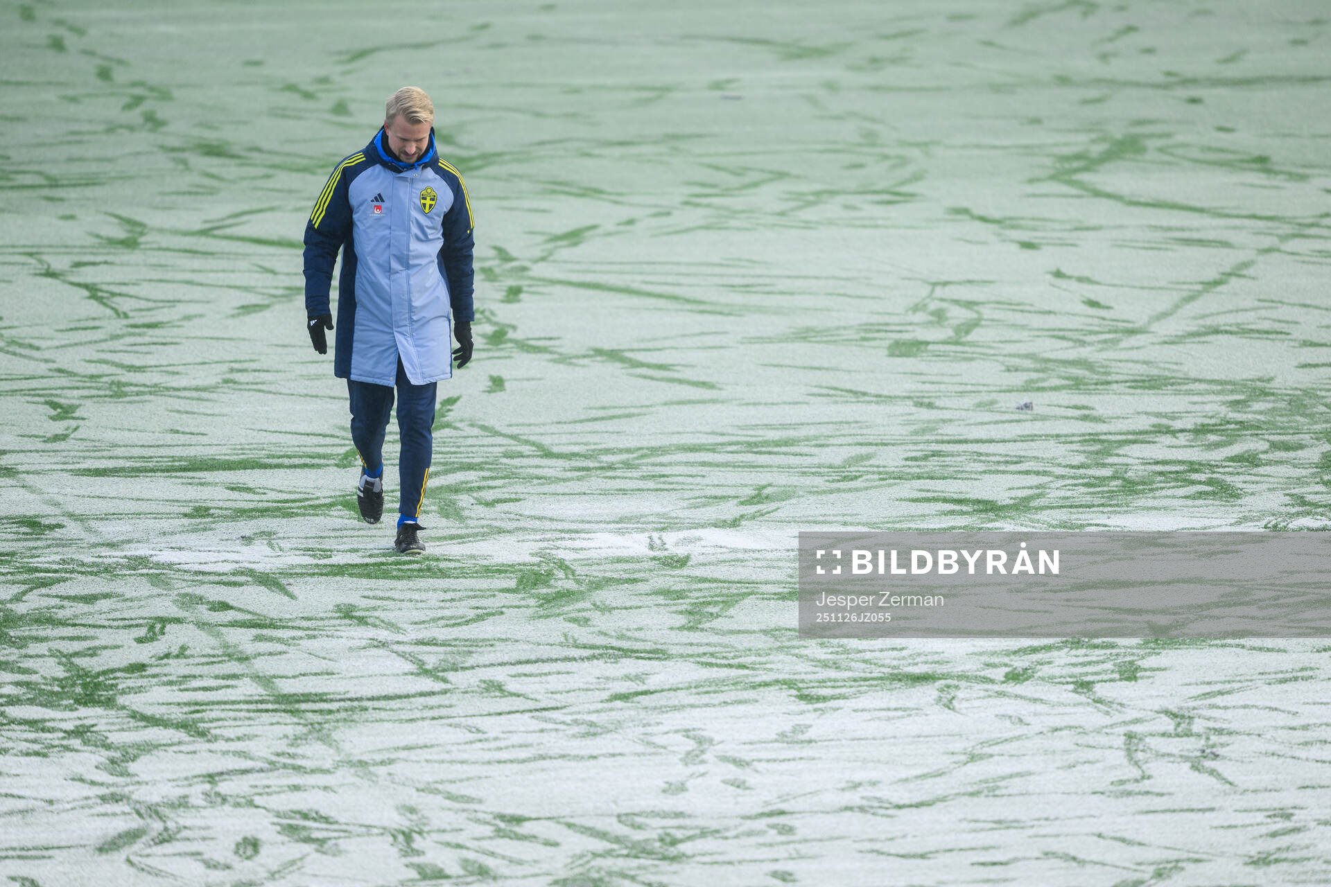 Head coach Pierre Fondin of the Swedish women's under-23