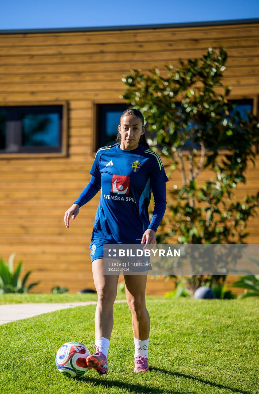 Rosa Kafaji of the women's national football team of Sweden