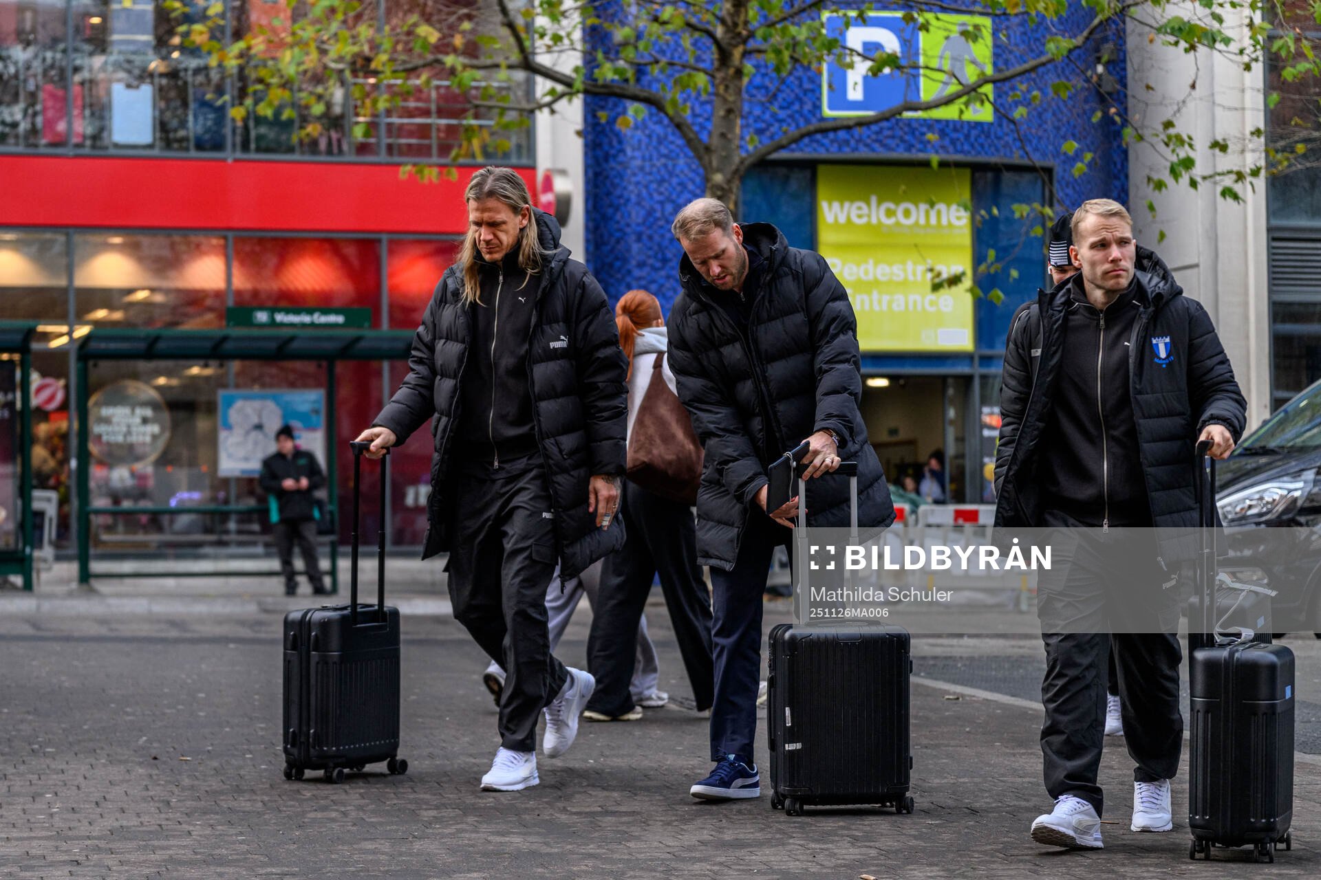 Goalkeeper Johan Dahlin, Ola Toivonen and Oscar Lewicki of