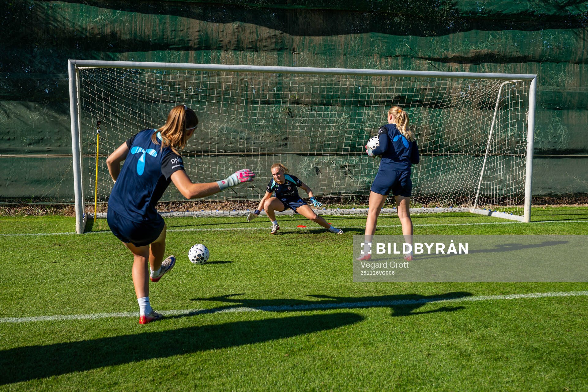 Goalkeeper Sunniva Skoglund of the Norwegian women's