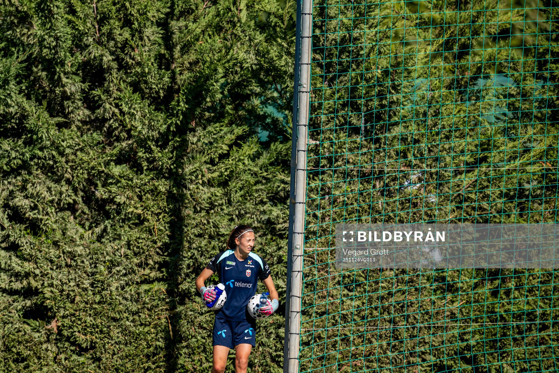 Goalkeeper Cecilie Fiskerstrand of the Norwegian women's