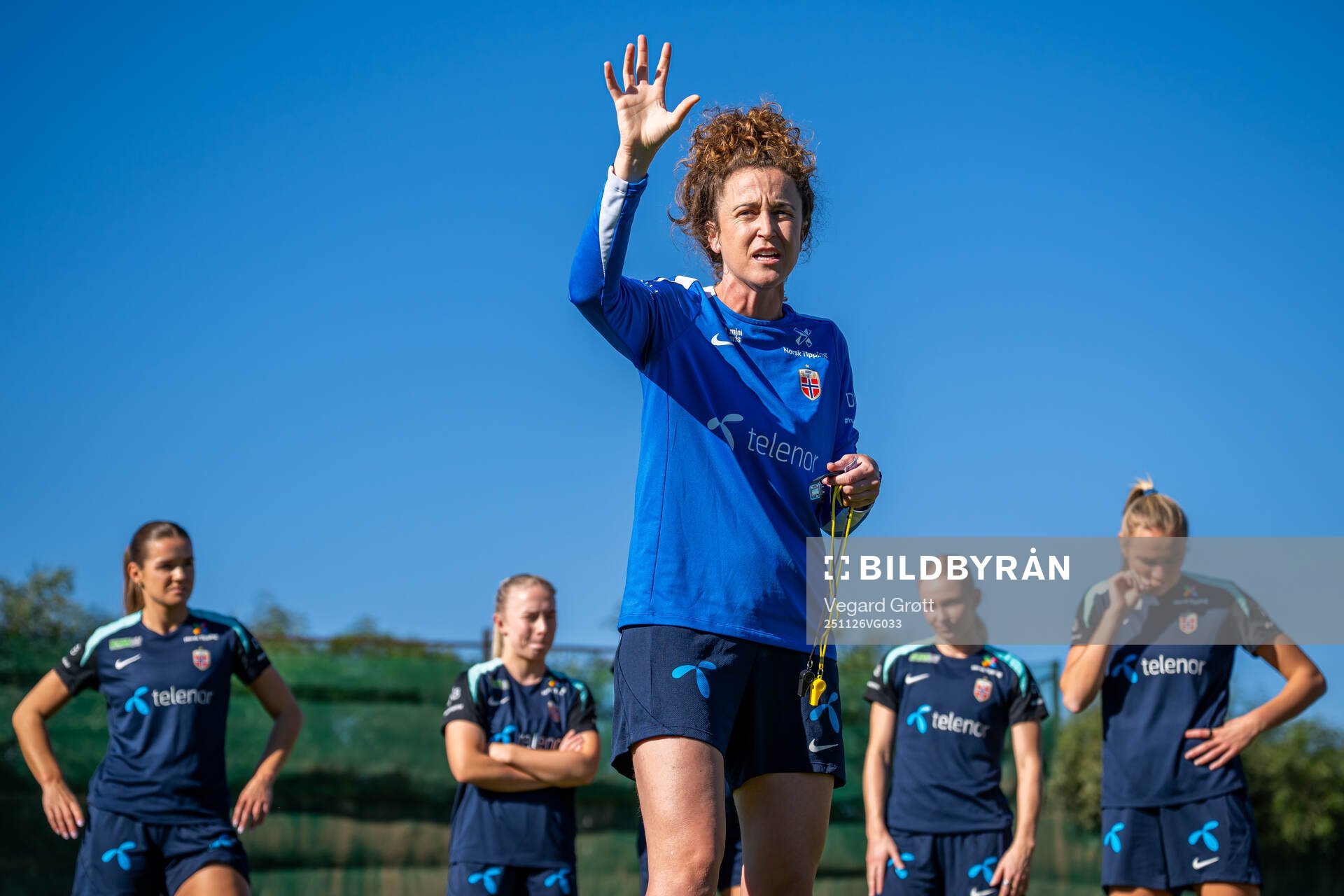 Frankie Hunter, fitness coach of the Norwegian women's